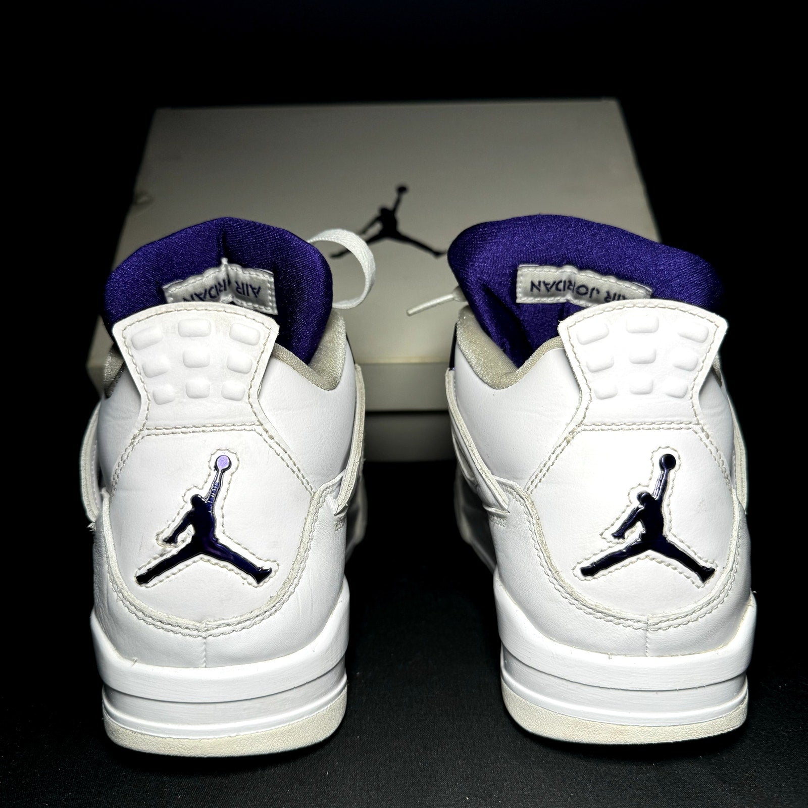 Air Jordan 4 Retro Purple Metallic 2020 Men's Shoes  - Size 7.5