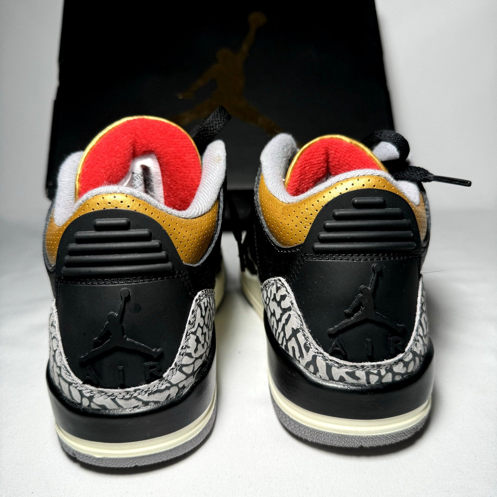 Air Jordan 3 Retro Black Gold 2022 Women's Shoes  - Size 7.5