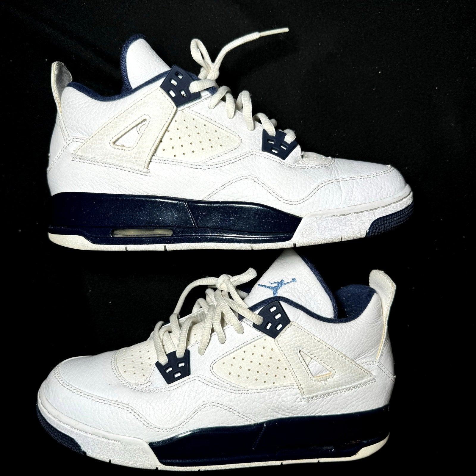 Air Jordan 4 Retro LS GS Columbia Kids Shoes - Size 6.5