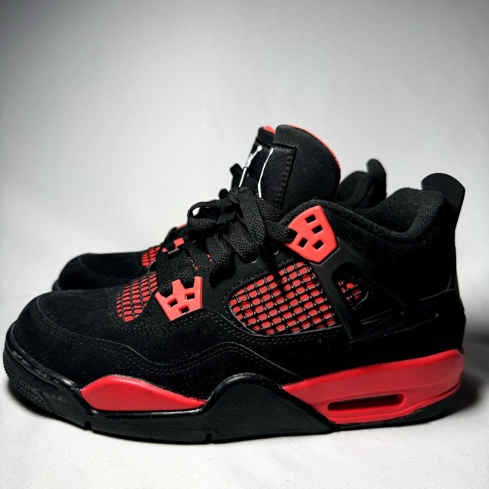 Air Jordan 4 Retro GS Red Thunder Kids Shoes - Size 5.5