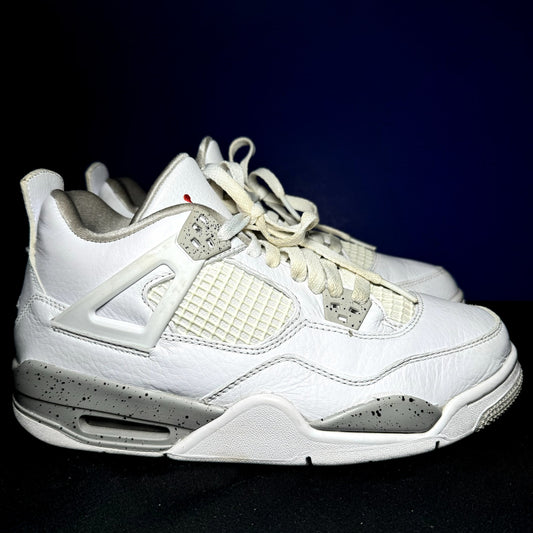 Air Jordan 4 Retro GS White Oreo Kids Shoes - Size 7