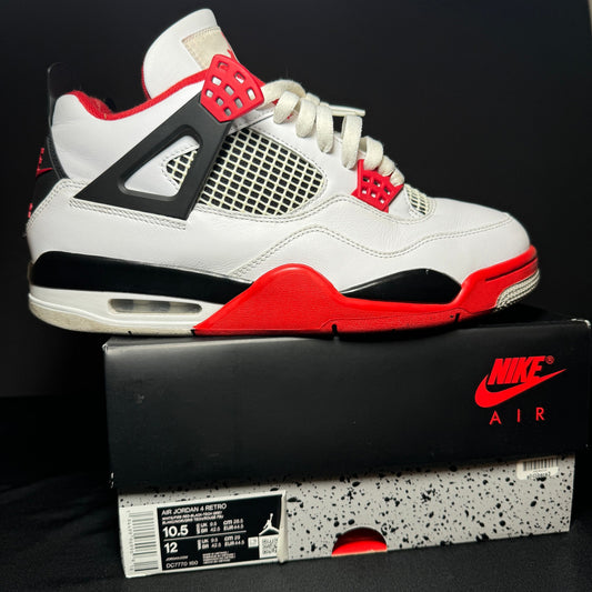 Air Jordan 4 Retro OG Fire Red 2020 Men's Shoes - Size 10.5