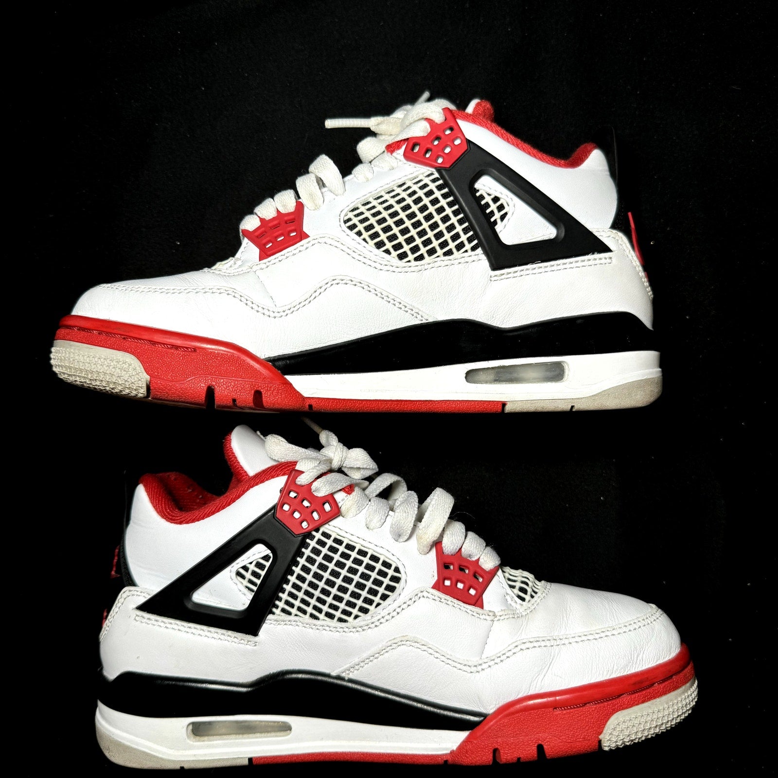 Air Jordan 4 Retro OG Fire Red 2020 Kids Shoes - Size 4.5