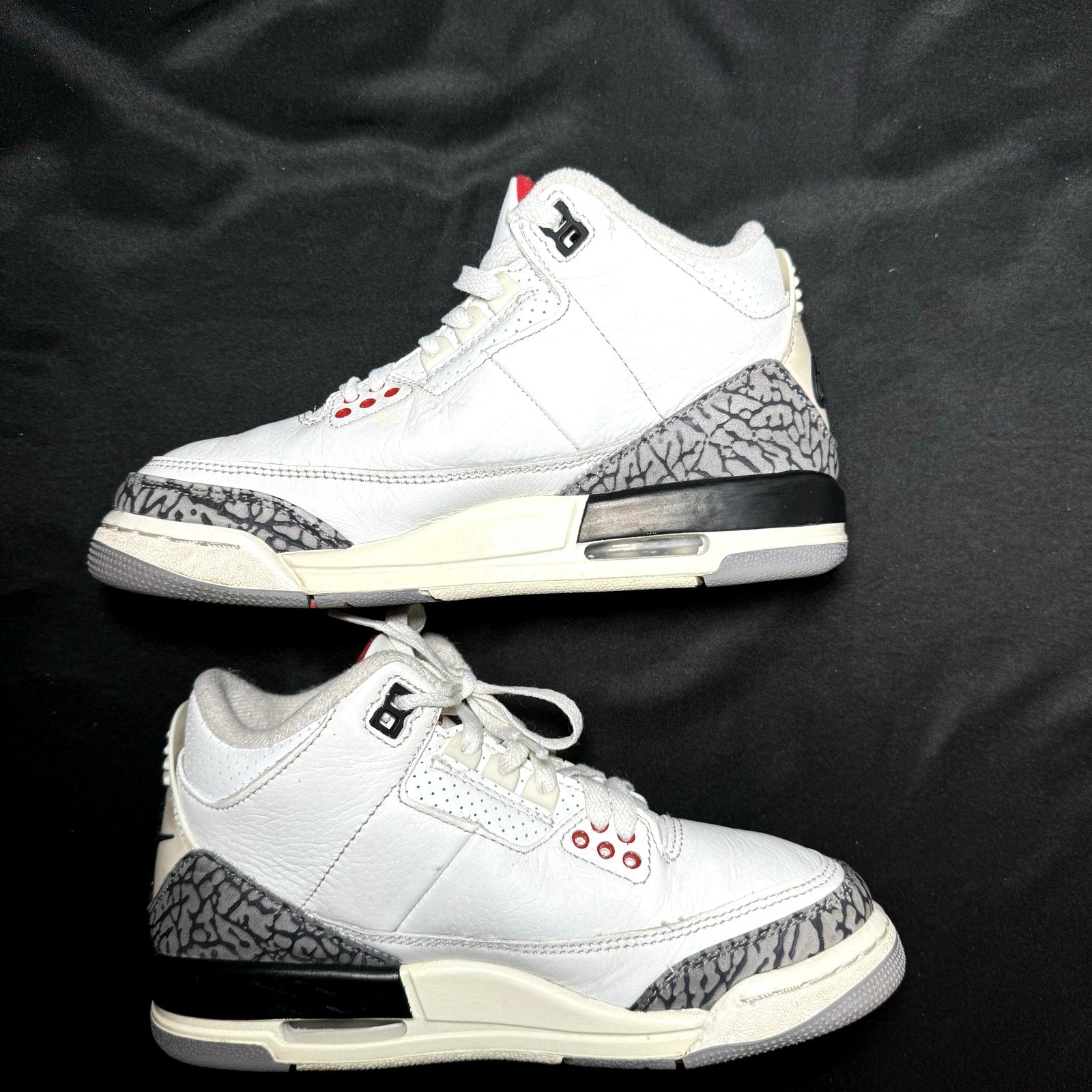 Air Jordan 3 Retro GS White Cement Reimagined Kids Shoes - Size 4