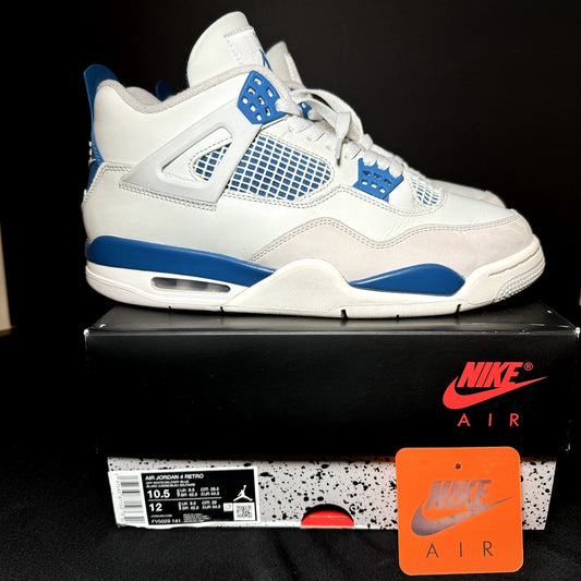 Air Jordan 4 Retro Military Blue 2024 Men's Shoes - Size 10.5