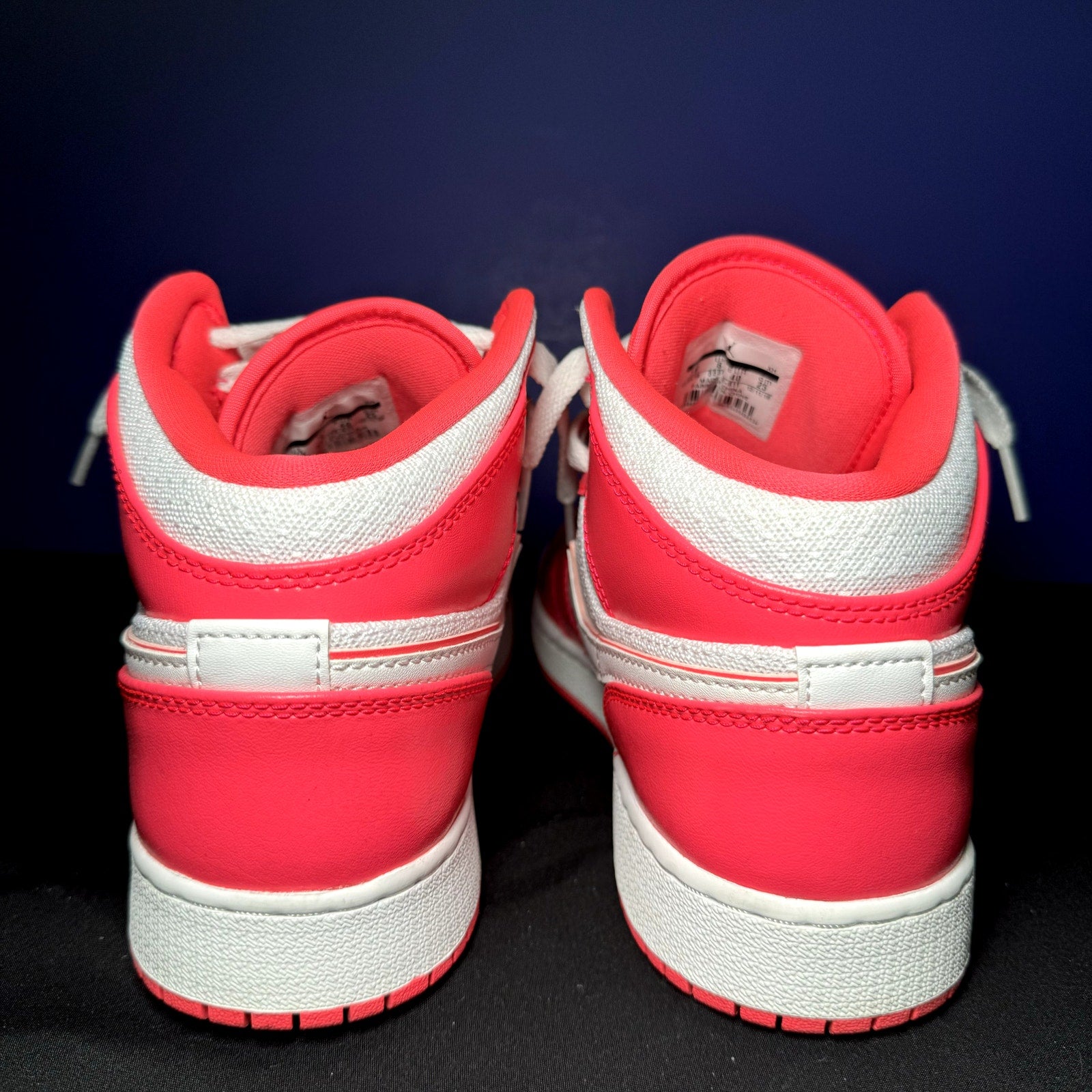 Air Jordan 1 Mid GS Hyper Pink Kids Shoes - Size 7