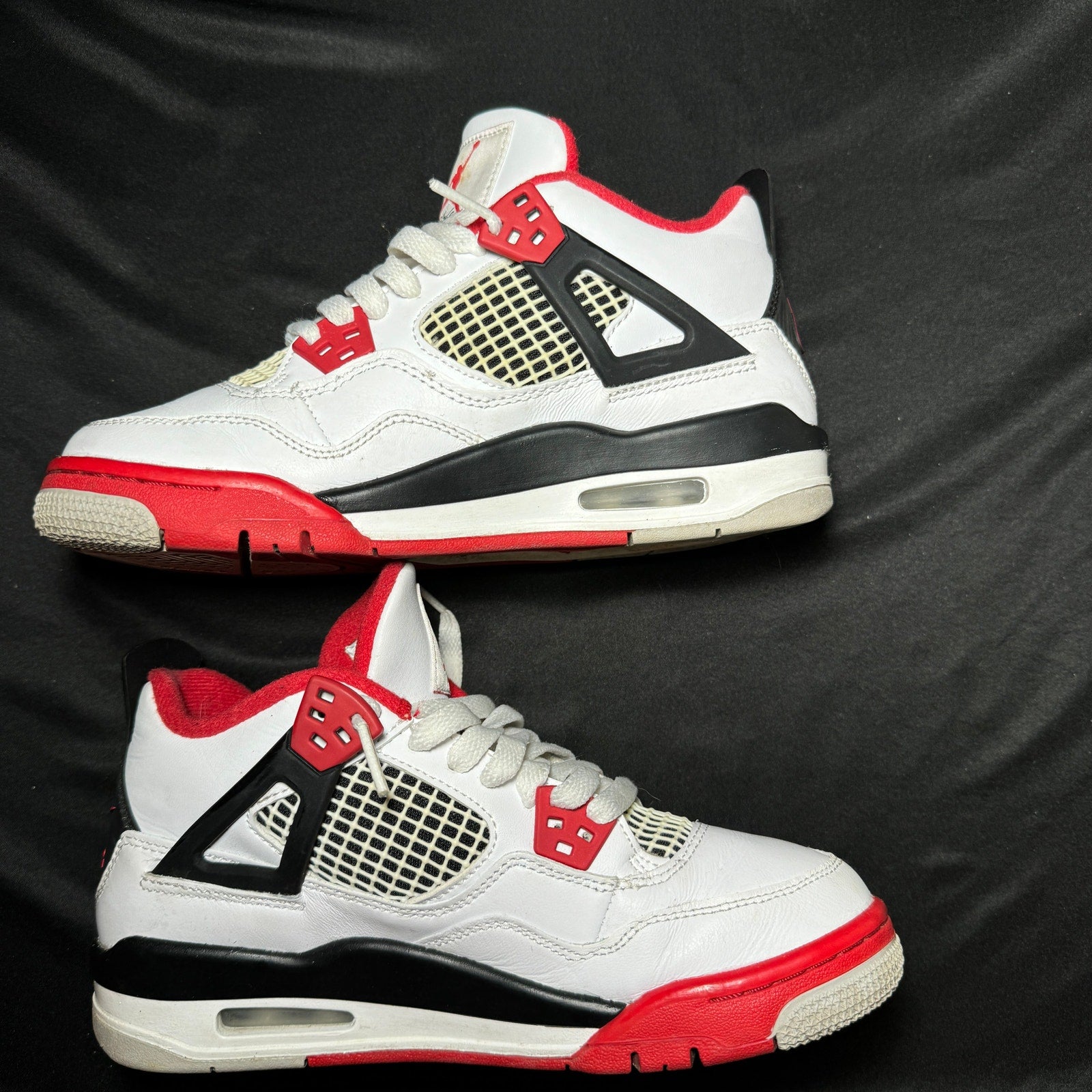 Air Jordan 4 Retro OG GS Fire Red 2020 Kids Shoes - Size 4.5