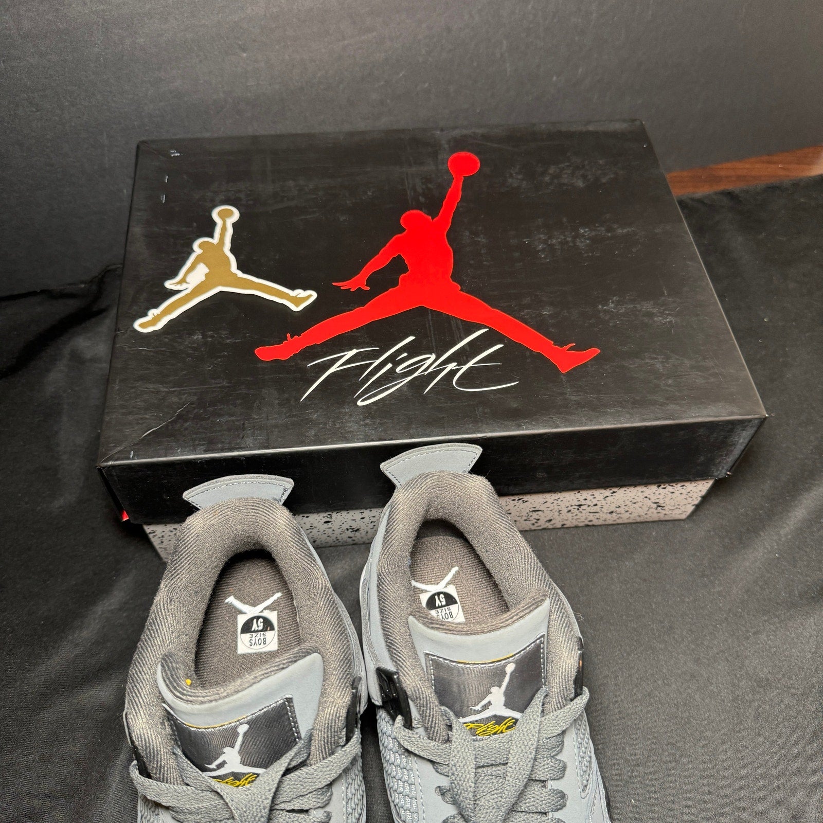 Air Jordan 4 Retro GS Cool Grey 2019 Kids Shoes - Size 5