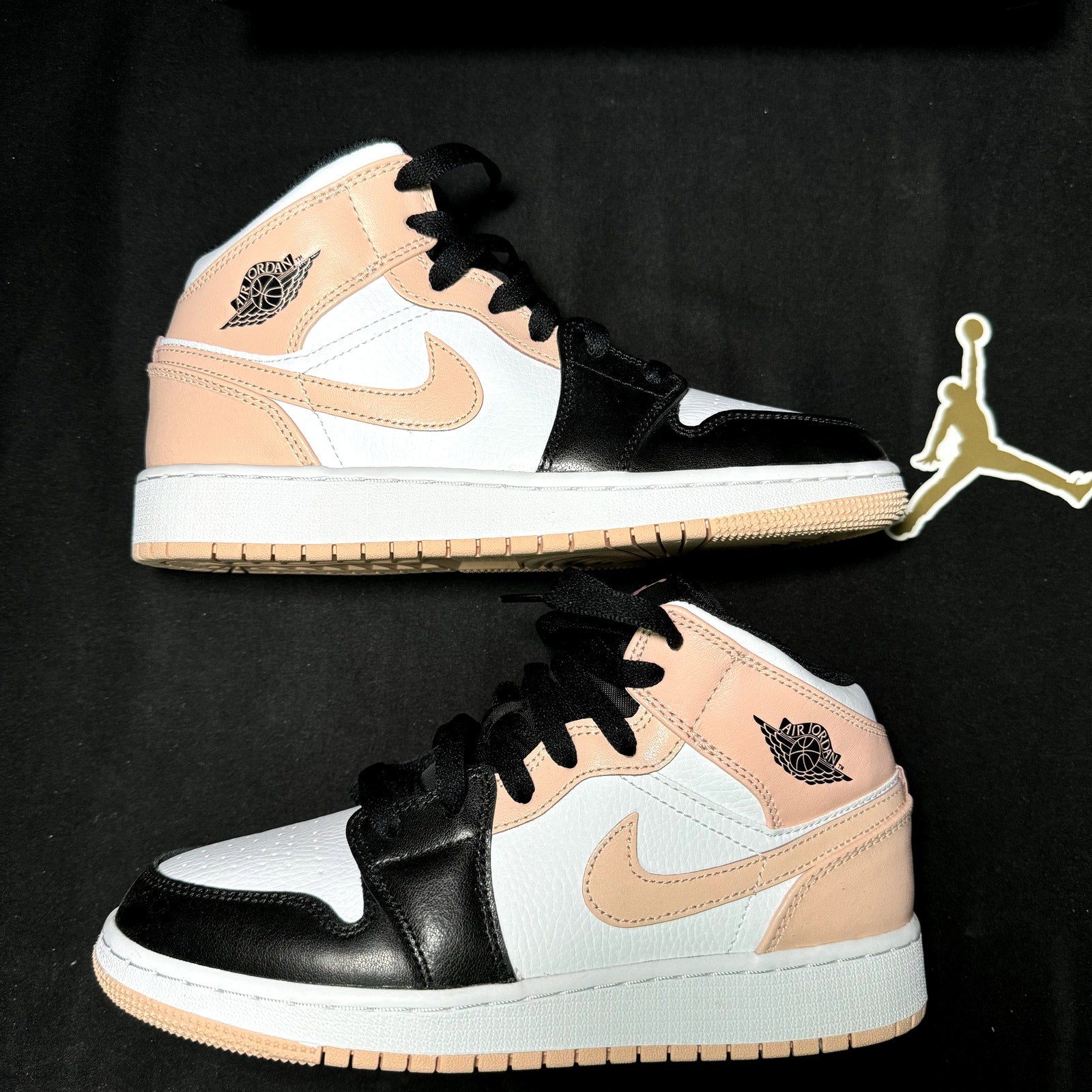 Air Jordan 1 Mid GS Crimson Tint Kids Shoes  - Size 5