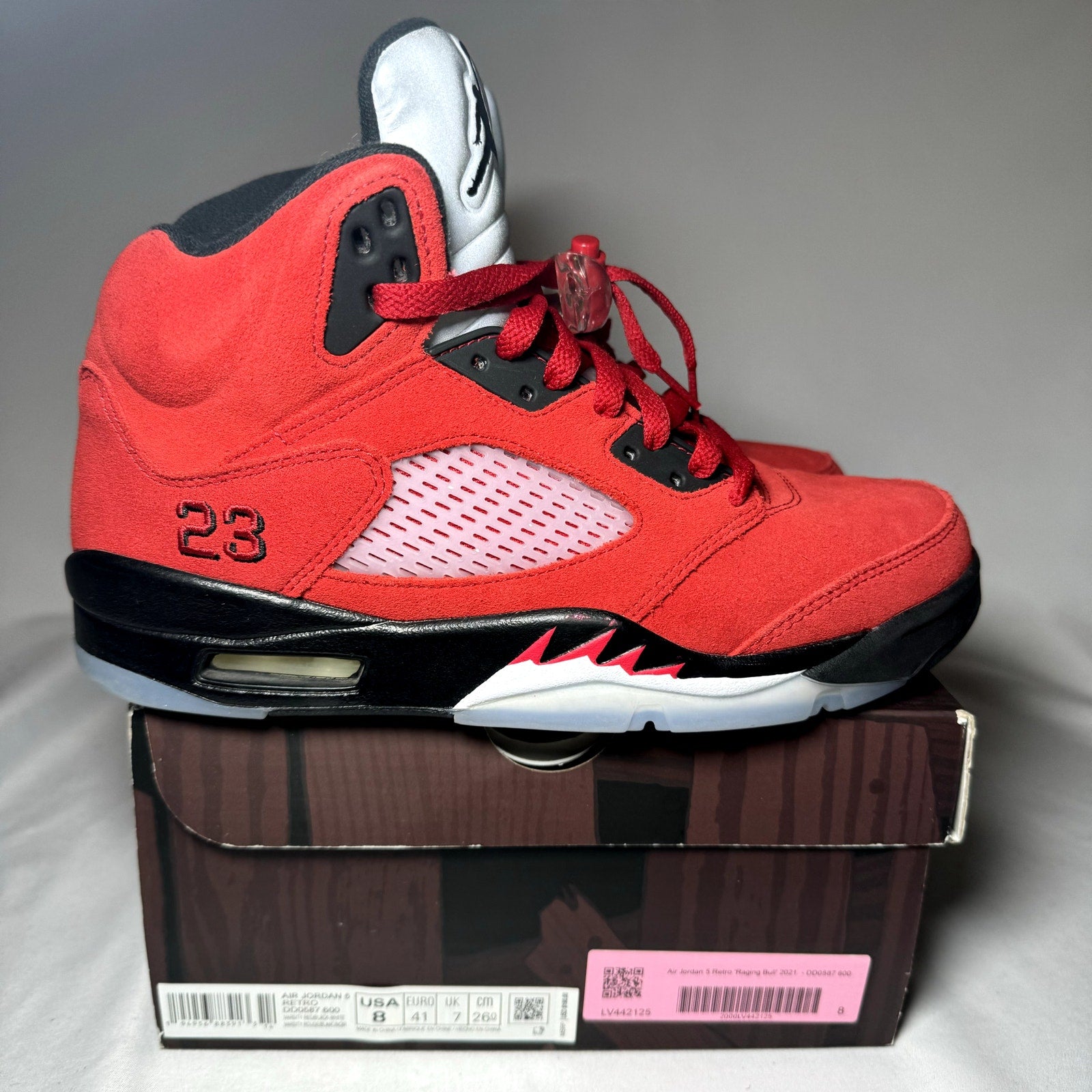 Air Jordan 5 Retro Raging Bull 2021 Men's Shoes - Size 8