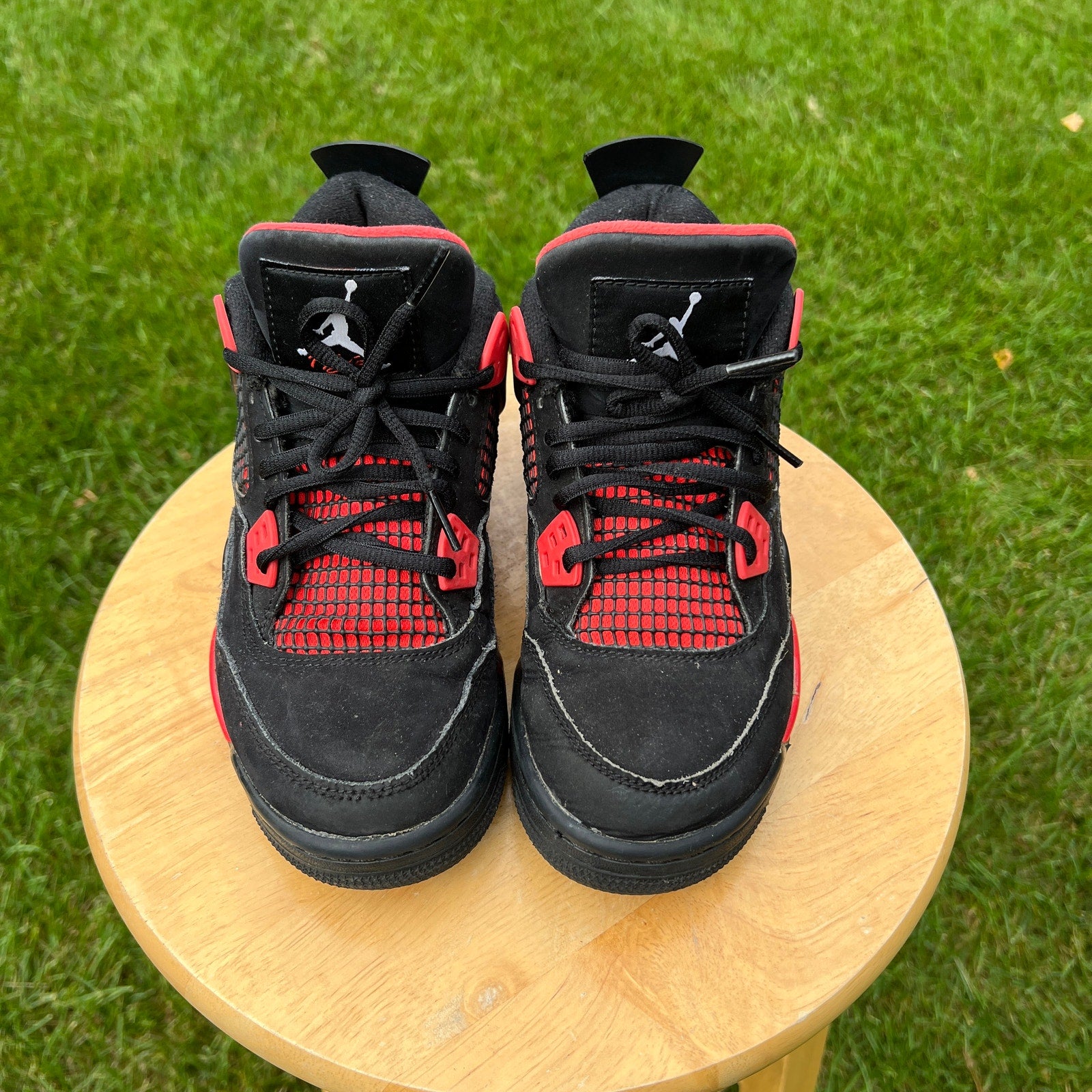 Air Jordan 4 Retro GS Red Thunder Kids Shoes - Size 5