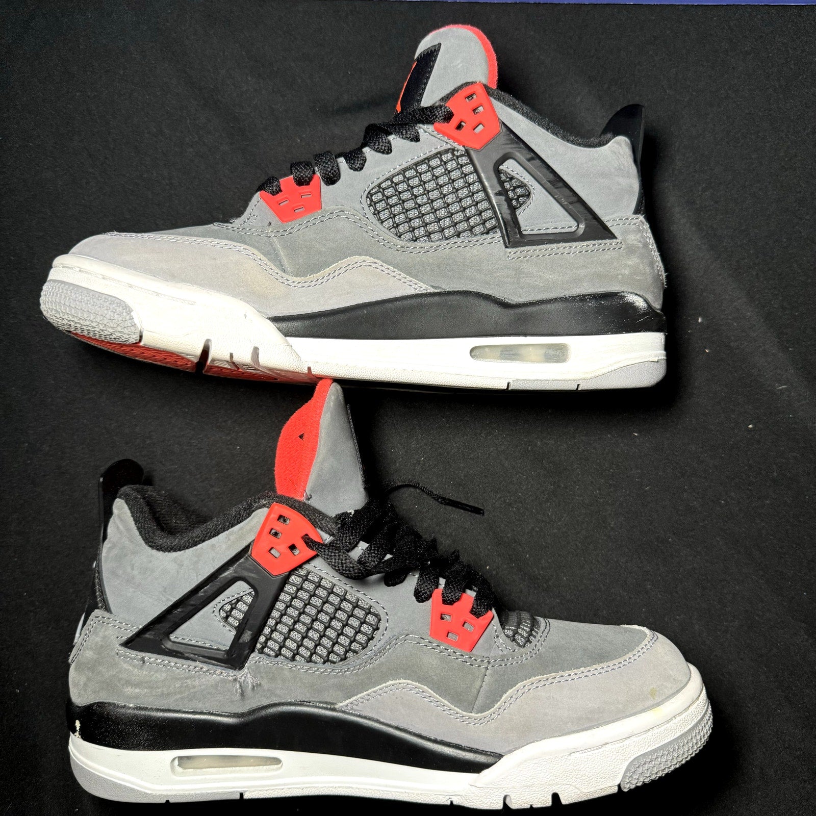 Air Jordan 4 Retro GS Infrared Kids Shoes - Size 7