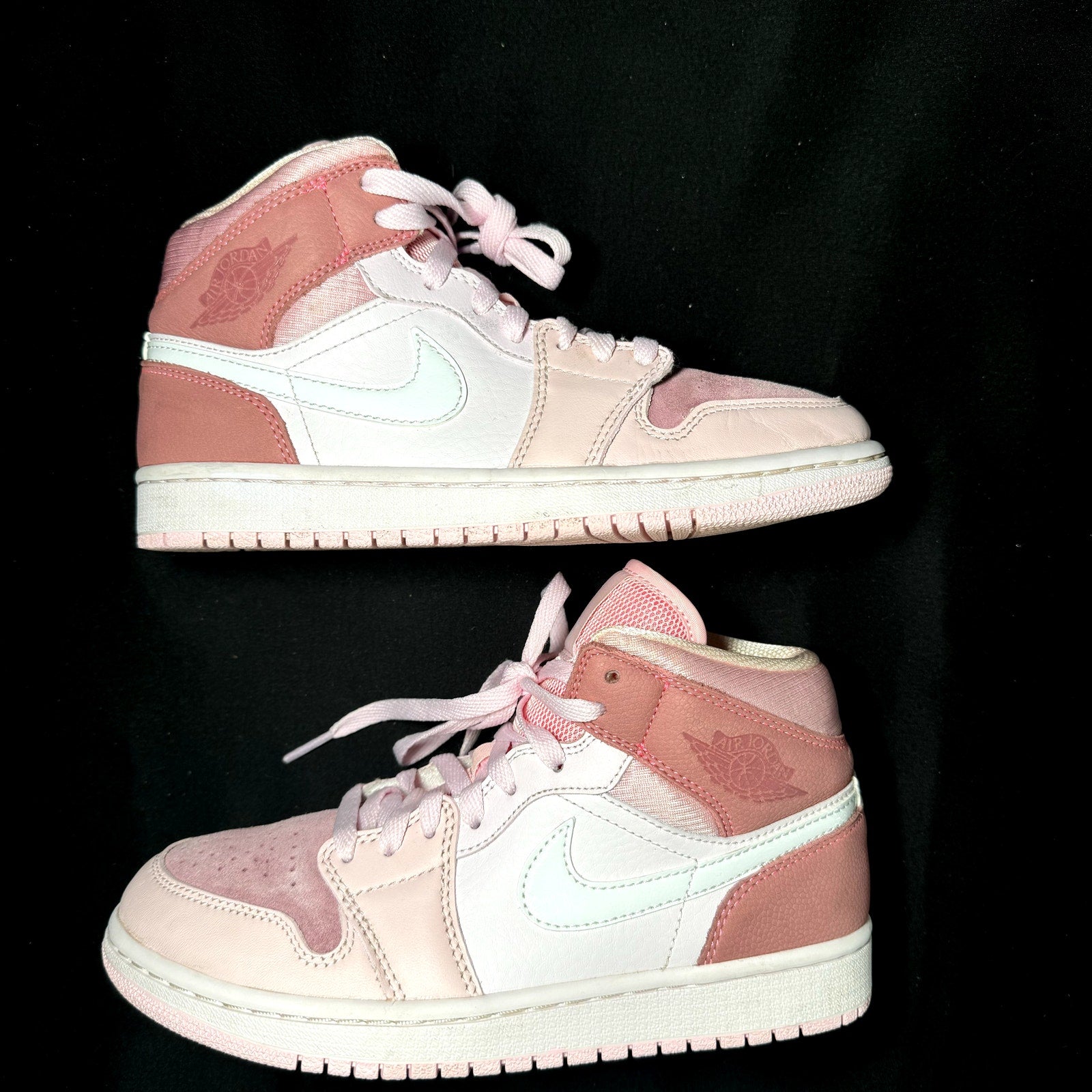 Air Jordan 1 Mid Digital Pink Women's Shoes - Size 7.5