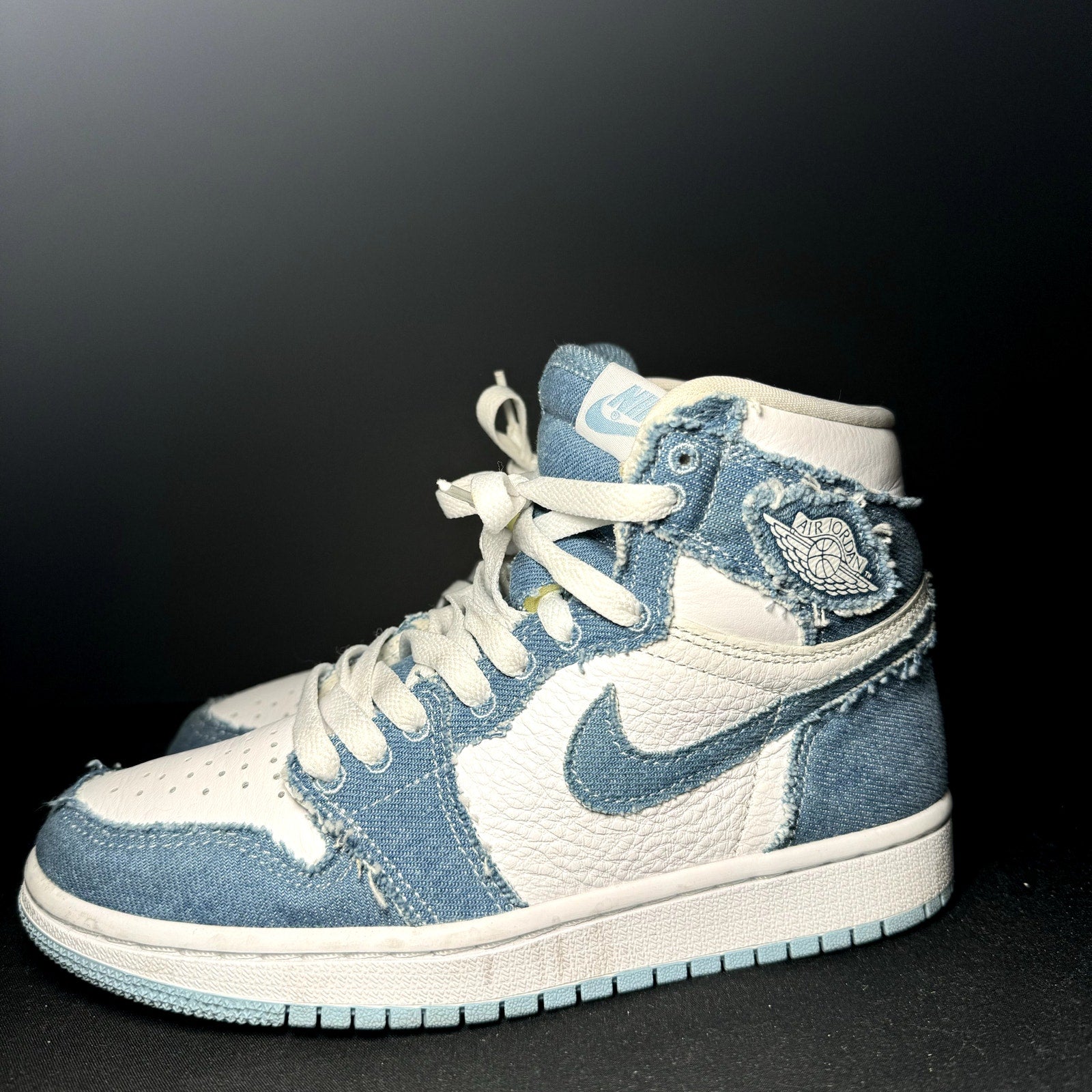 Air Jordan 1 Retro High OG Denim Women's Shoes - Size 5