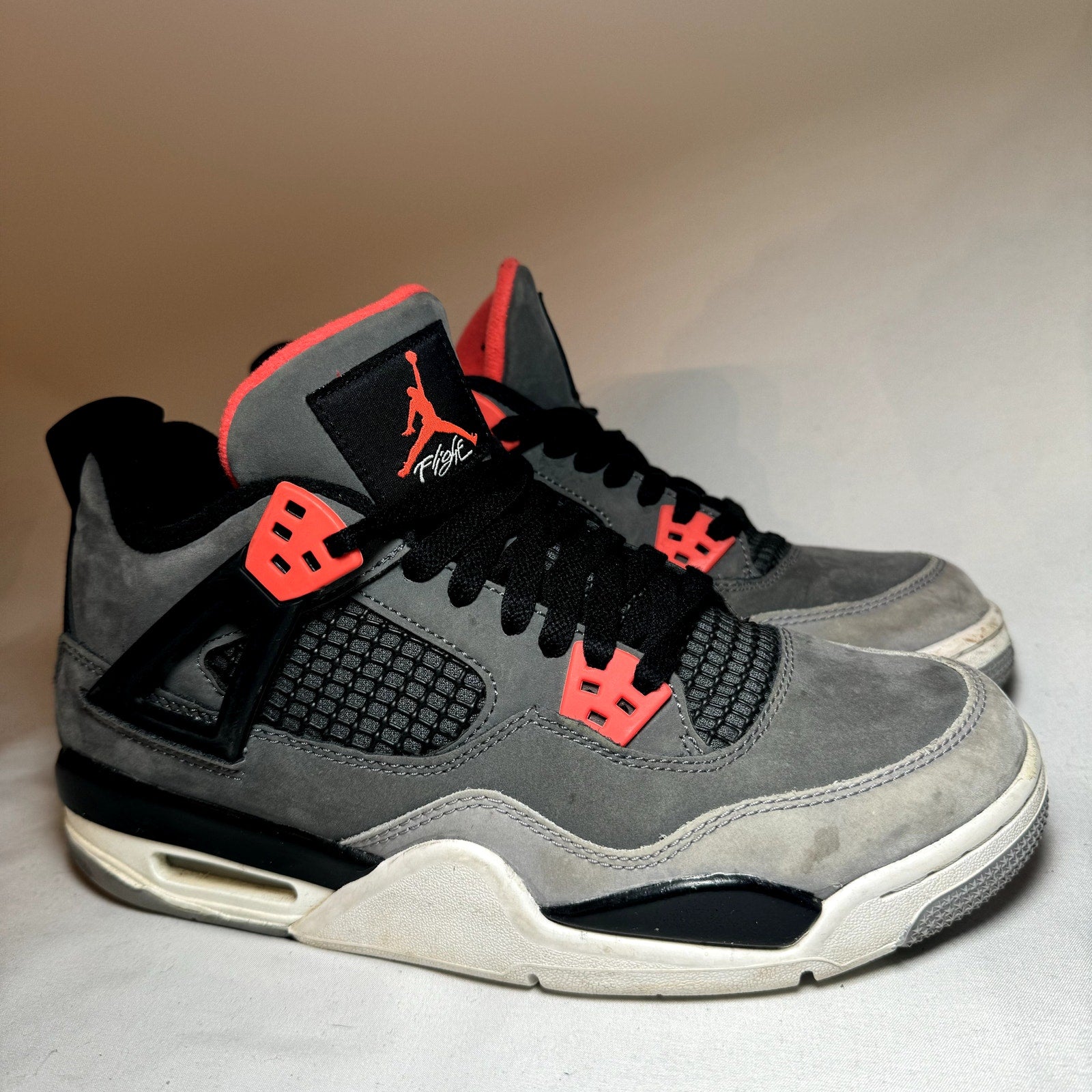 Air Jordan 4 Retro GS Infrared Kids Shoes - Size 7