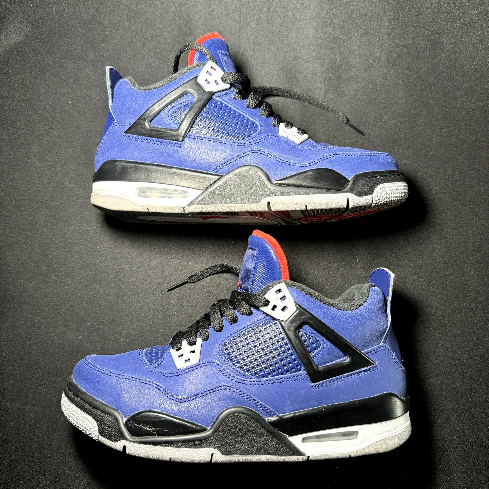 Air Jordan 4 Retro Winter GS Loyal Blue 2019 Kids Shoes - Size 6.5