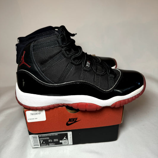 Air Jordan 11 Retro GS Bred 2019 Kids Shoes - Size 7