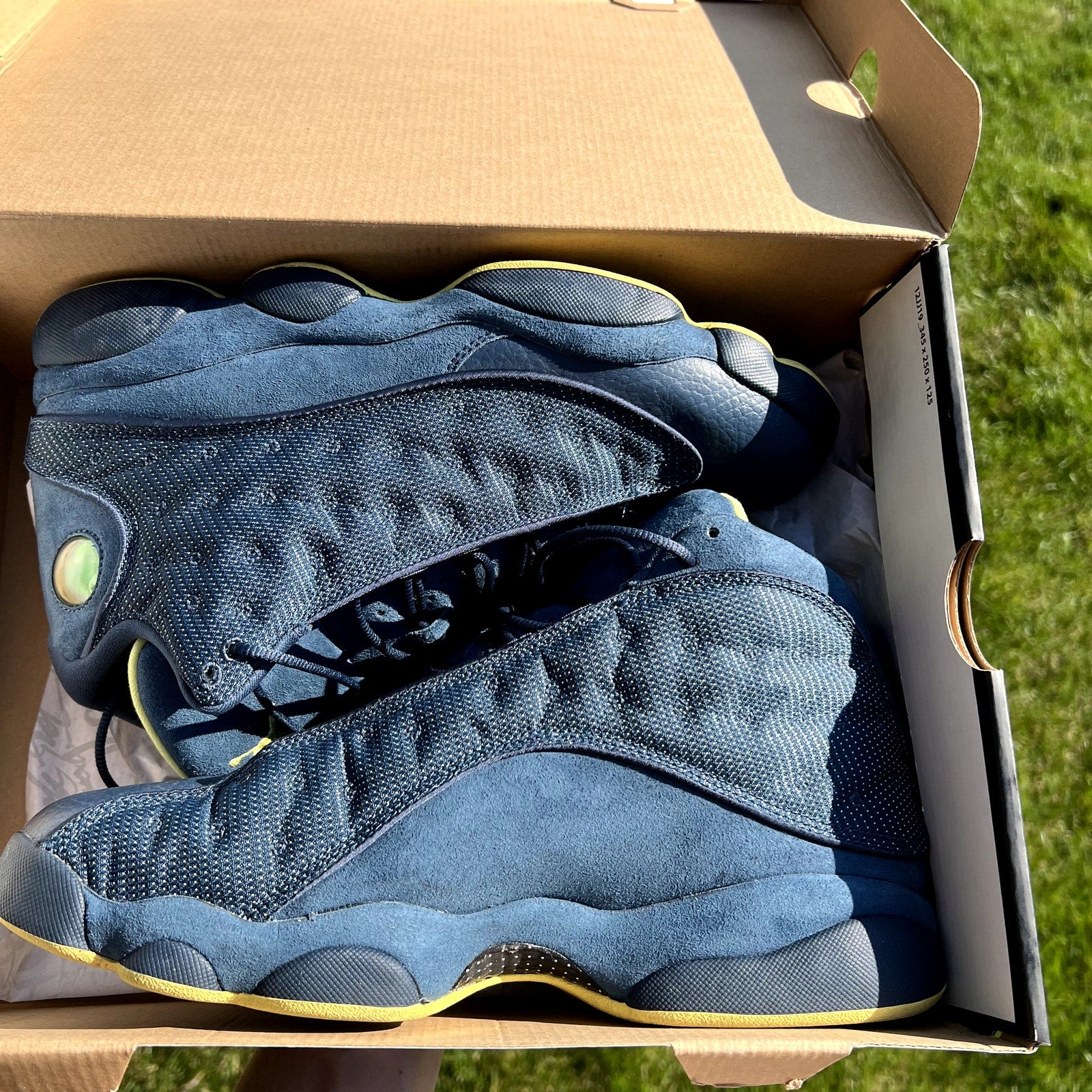 Air Jordan 13 Retro Squadron Blue Men's Shoes - Size 10.5