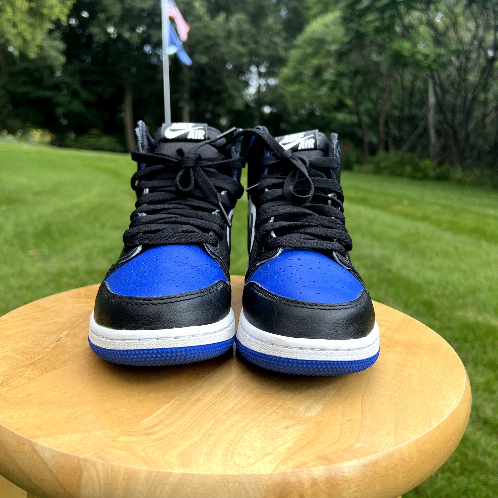 Air Jordan 1 Retro High OG GS Royal Toe Kids Shoes - Size 5.5