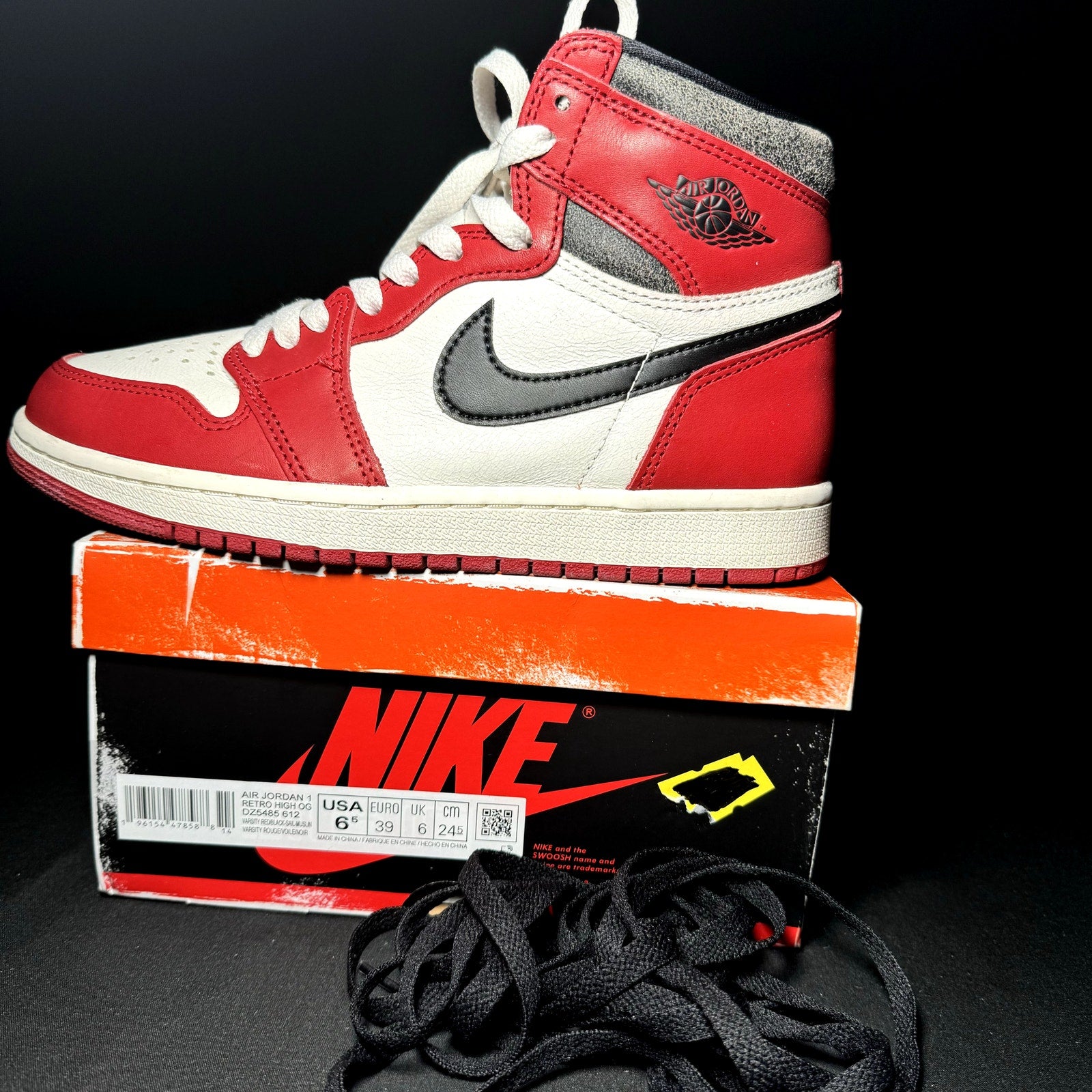 Air Jordan 1 Retro High OG Chicago Lost & Found 2022 Kids Shoes  - Size 6.5