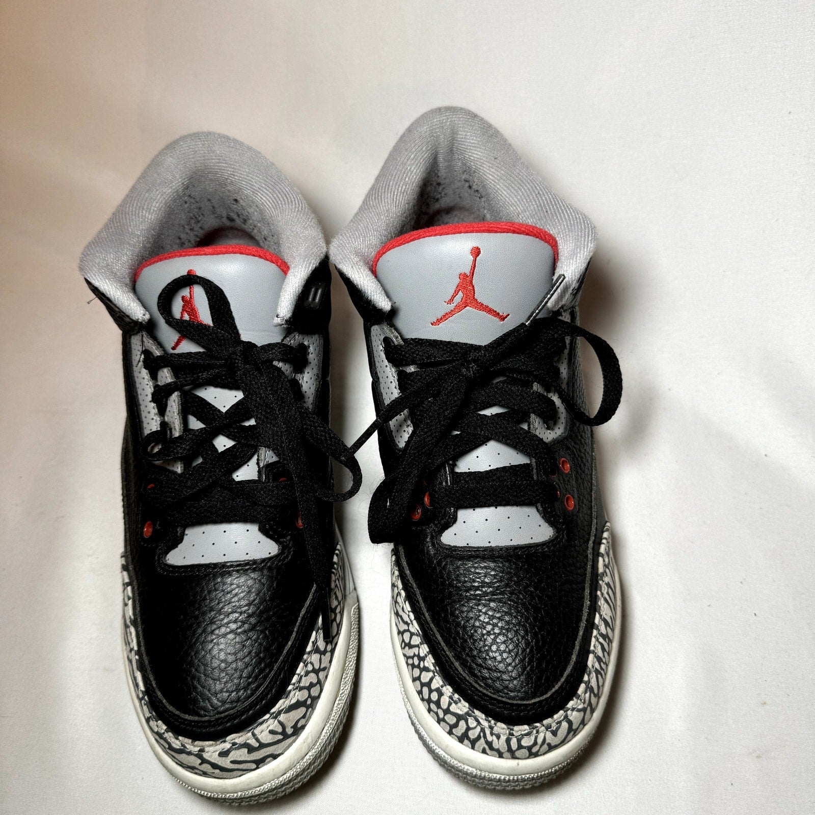 Air Jordan 3 Retro OG BG Black Cement 2018 Kids Shoes - Size 6.5