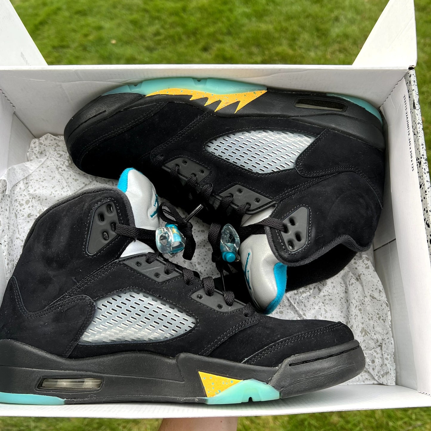 Air Jordan 5 Retro Aqua Men's Shoes - Size 10