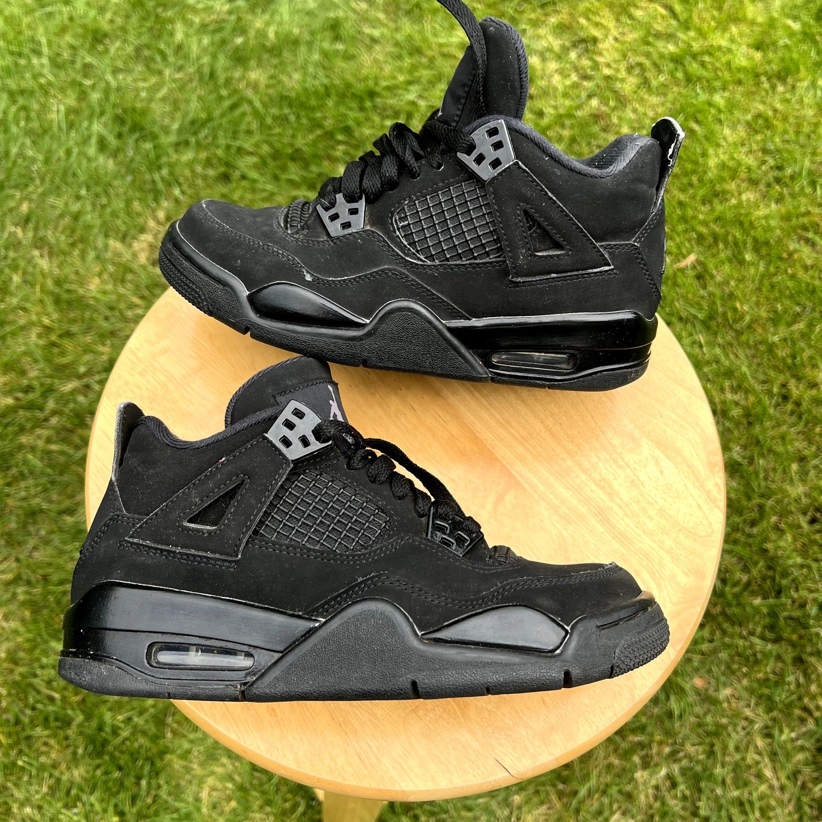 Air Jordan 4 Retro GS Black Cat 2020 Kids Shoes - Size 4