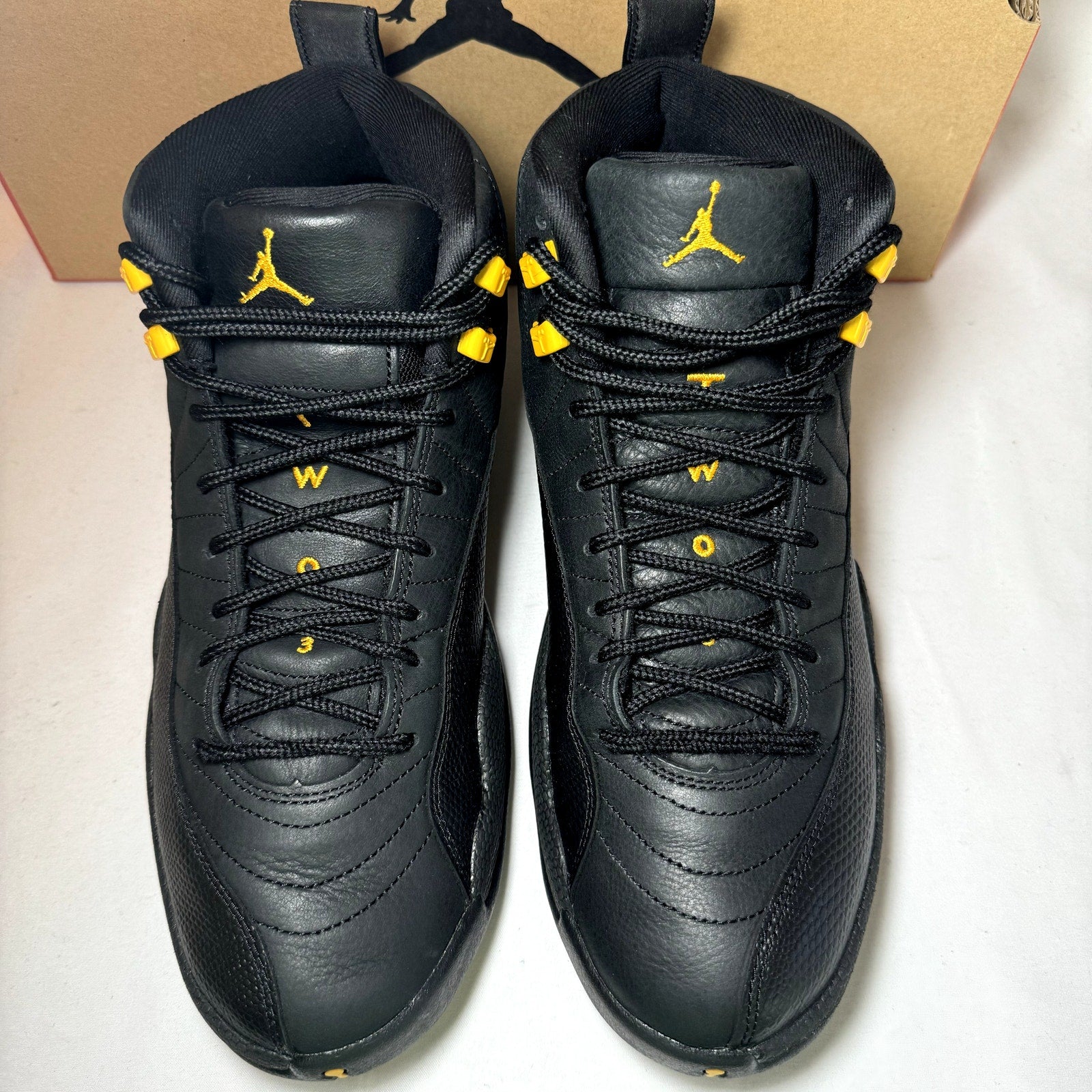 Air Jordan 12 Retro Black Taxi Men's Shoes - Size 10.5