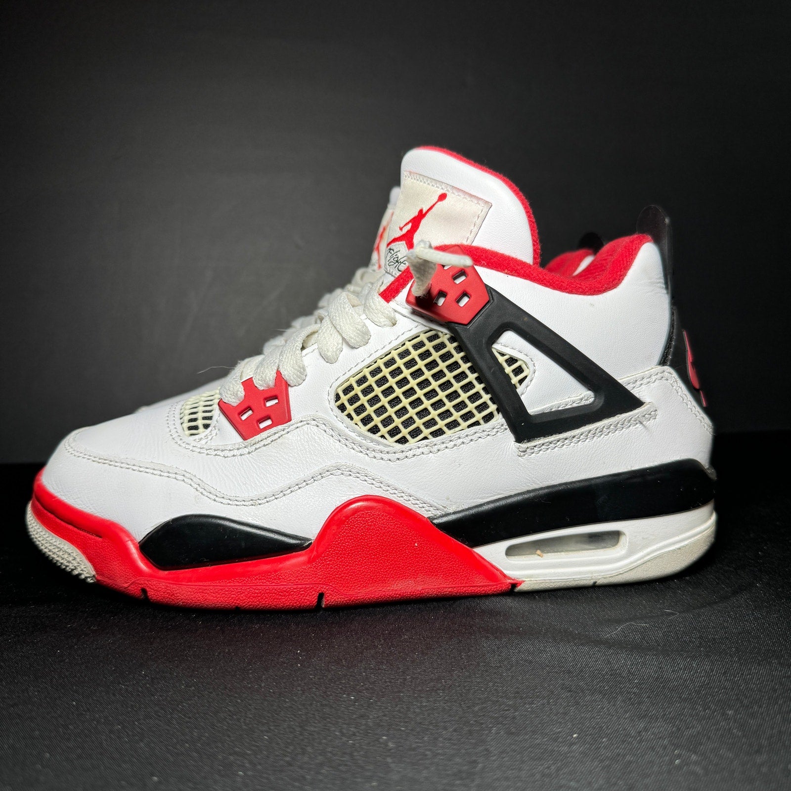 Air Jordan 4 Retro OG GS Fire Red 2020 Kids Shoes - Size 4.5