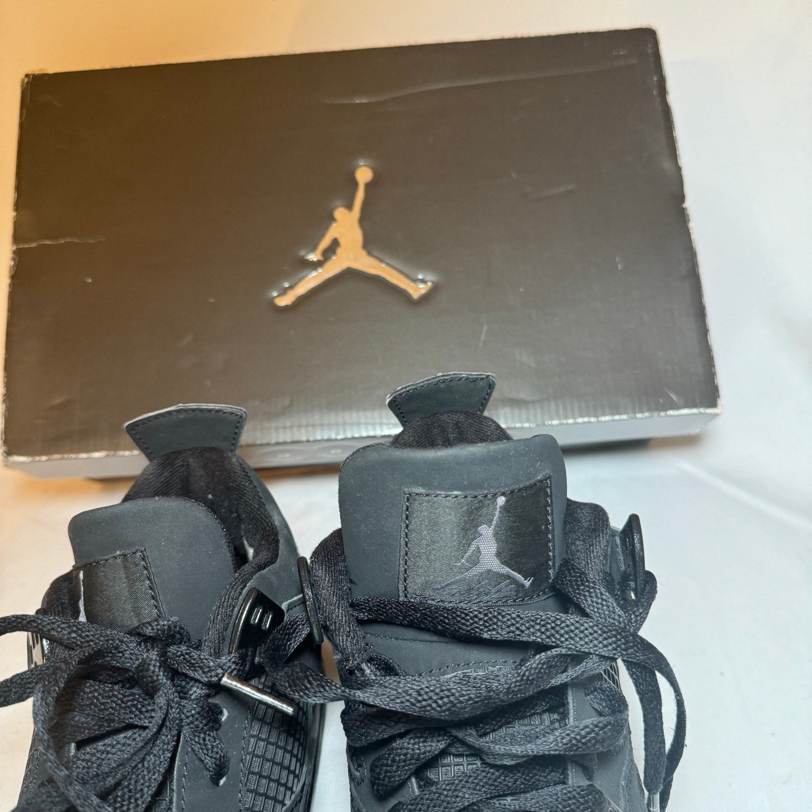 Air Jordan 4 Retro GS Black Cat 2006 Kids Shoes - Size 6