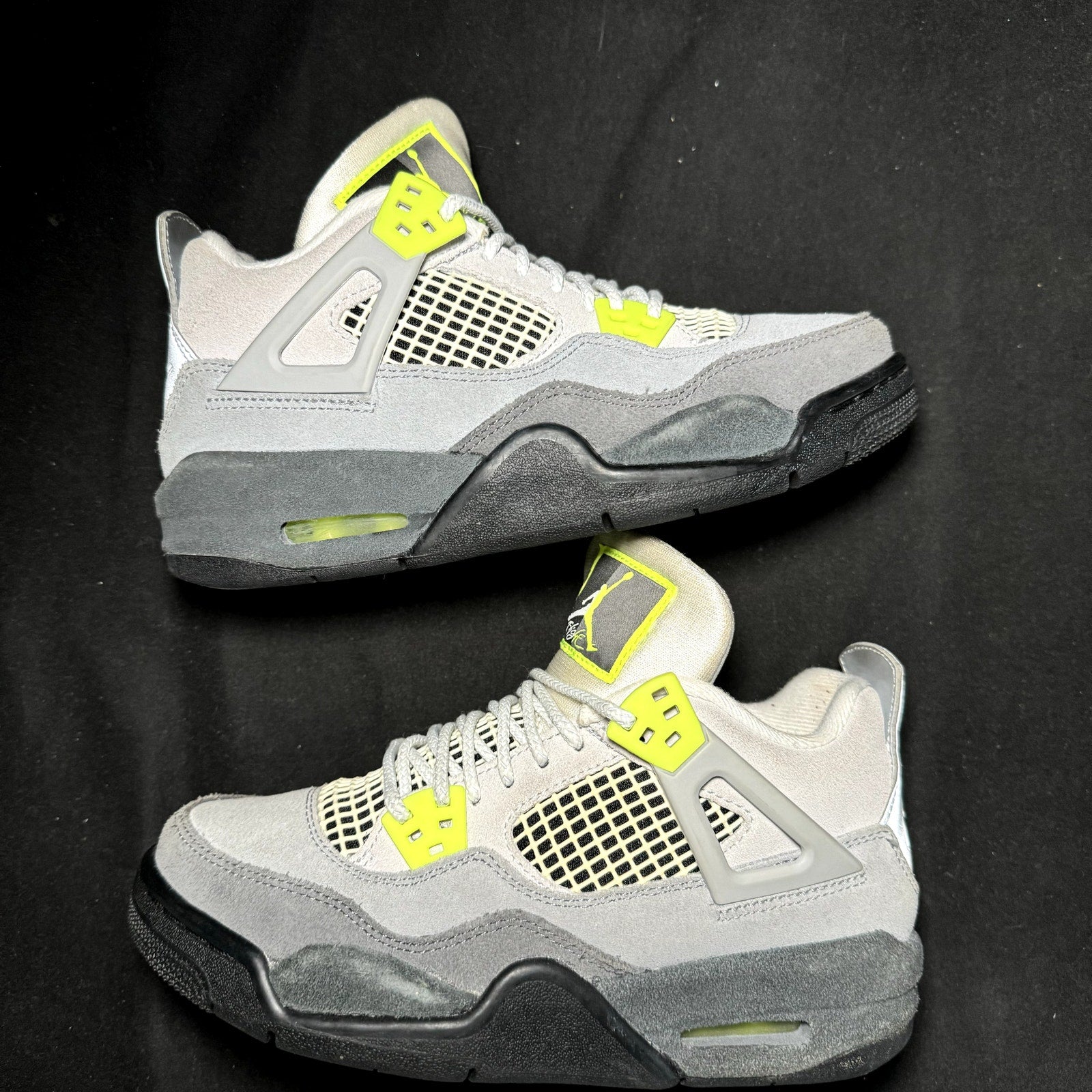 Air Jordan 4 Retro SE GS Neon 95 2020 Kids Shoes - Size 4