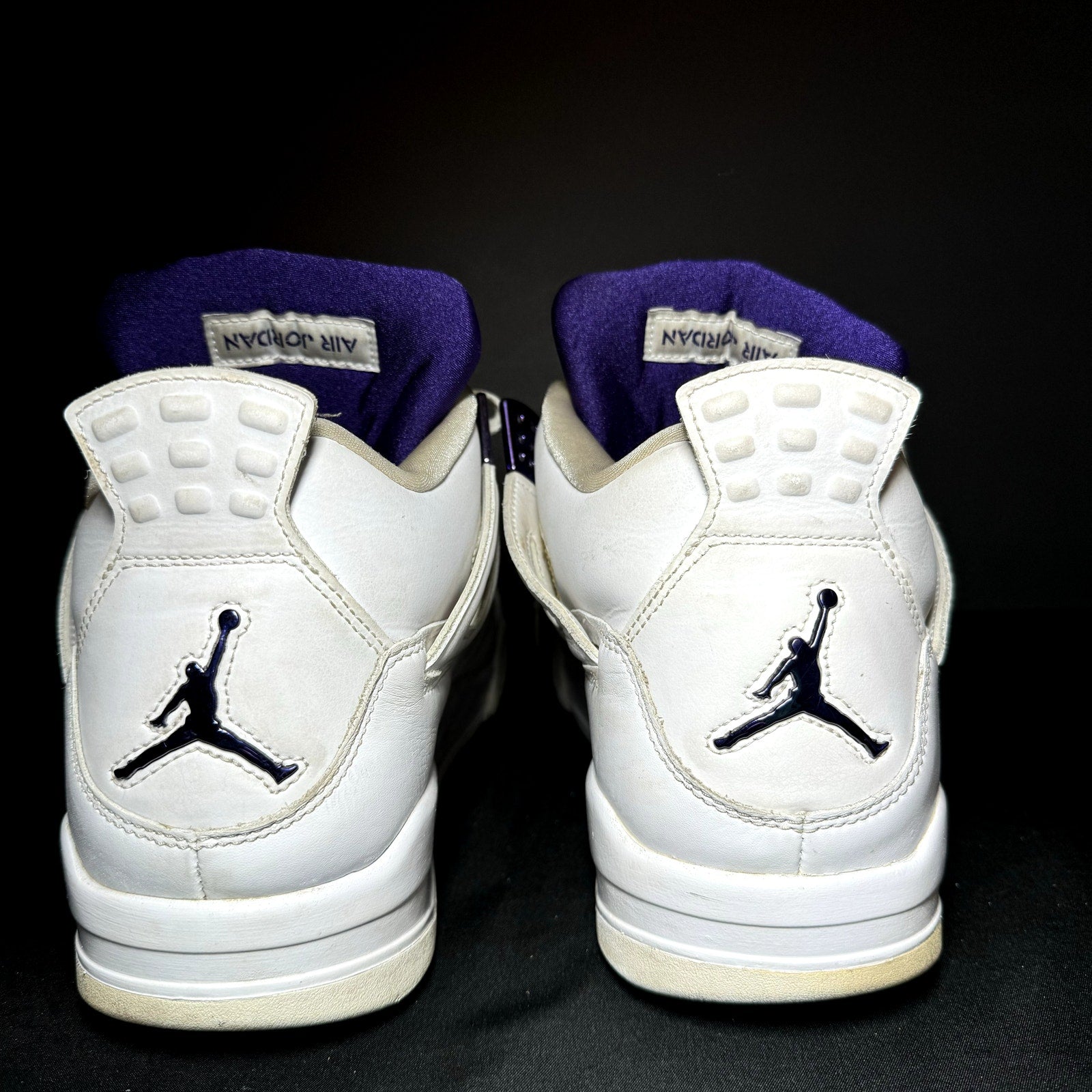 Air Jordan 4 Retro Purple Metallic Men's Shoes - Size 13