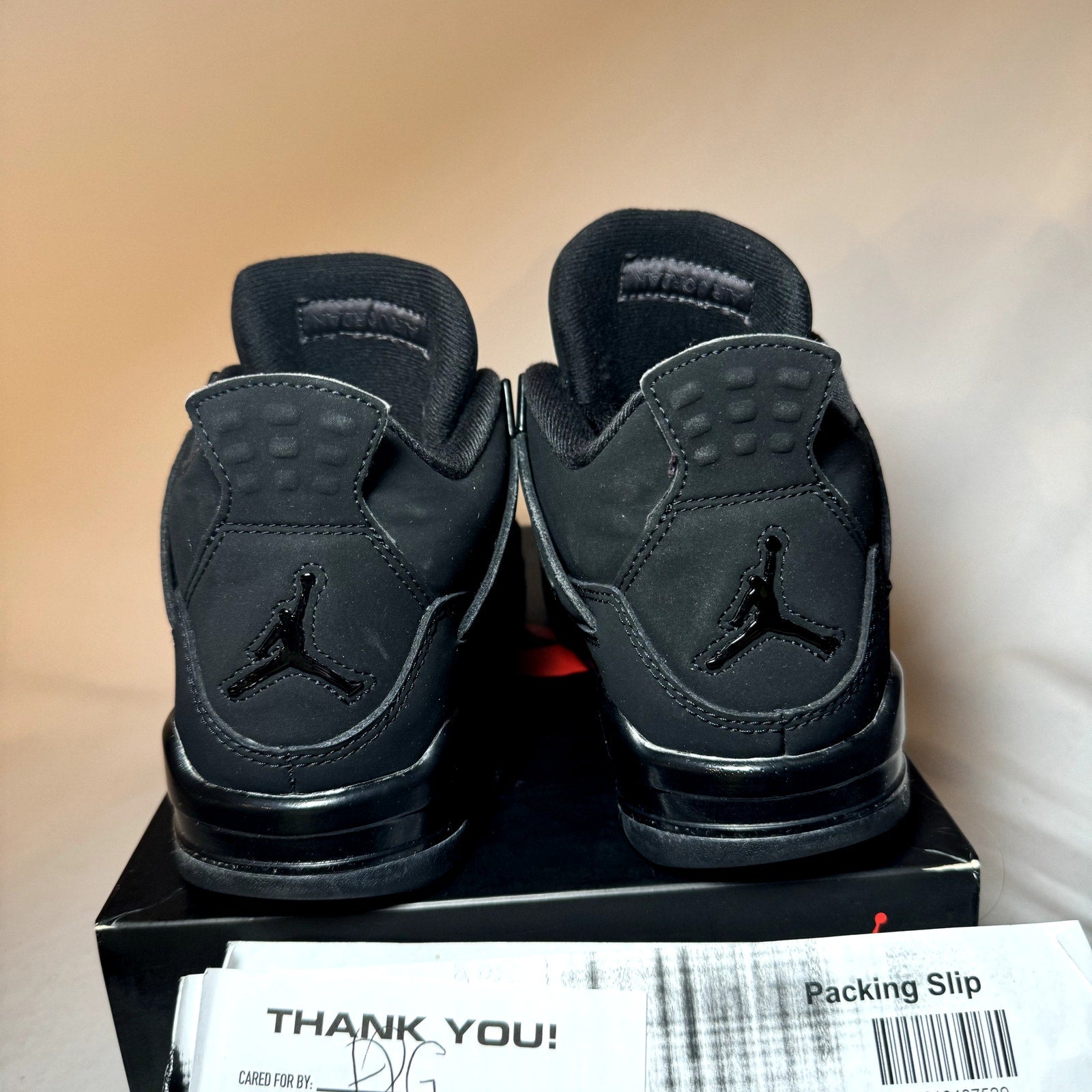 Air Jordan 4 Retro GS Black Cat 2020 Kids Shoes - Size 4.5