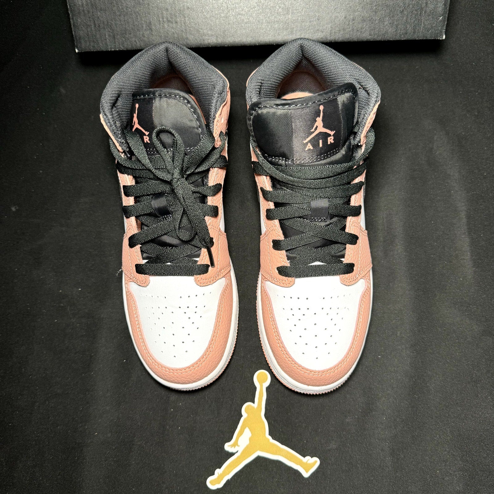 Air Jordan 1 Mid GS Pink Quartz 2020 Kids Shoes - Size 6