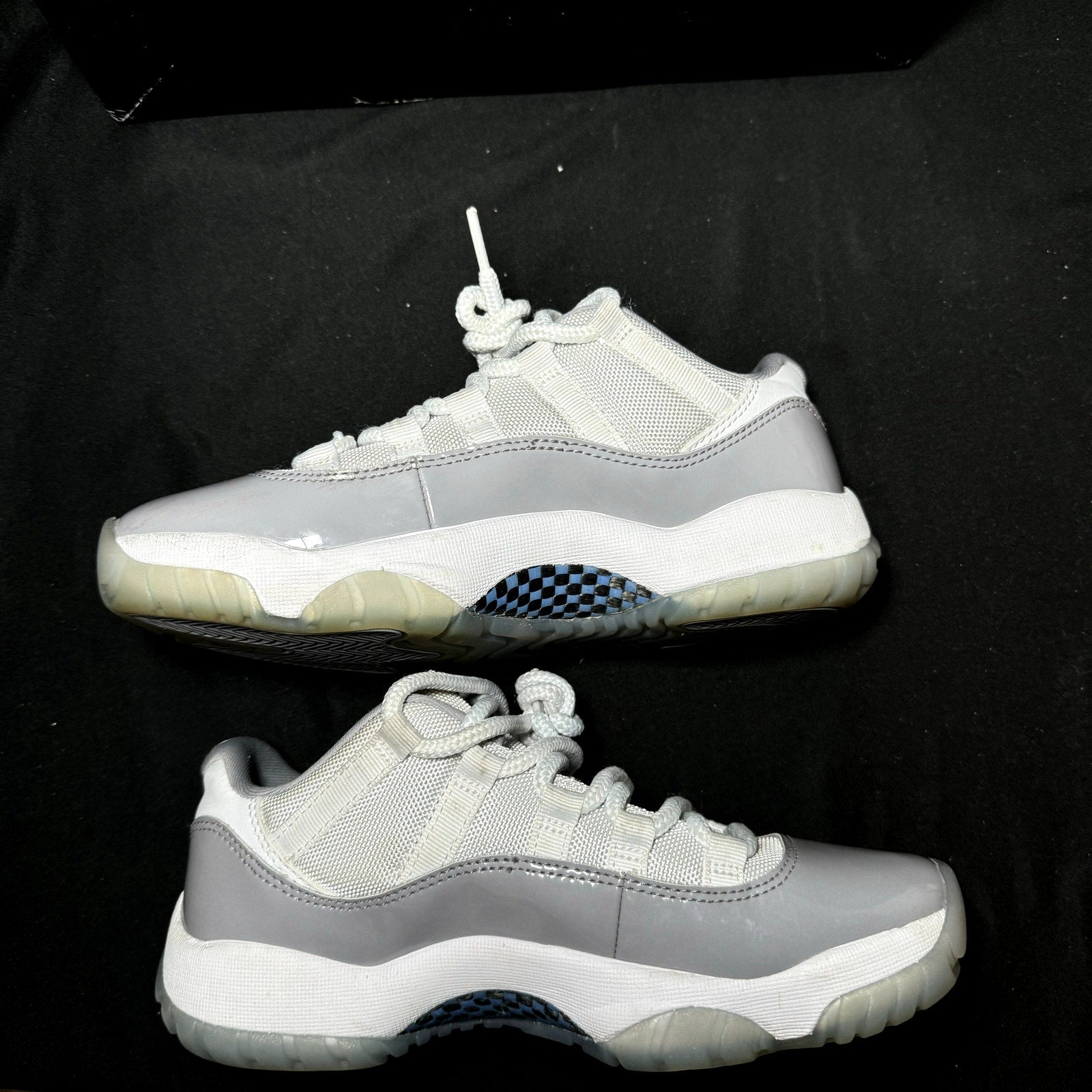 Air Jordan 11 Retro Low Cement Grey Kids Shoes - Size 5