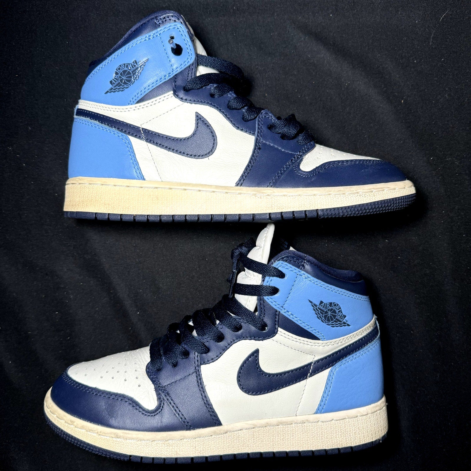 Air Jordan 1 Retro High OG GS Obsidian Kids Shoes - Size 6