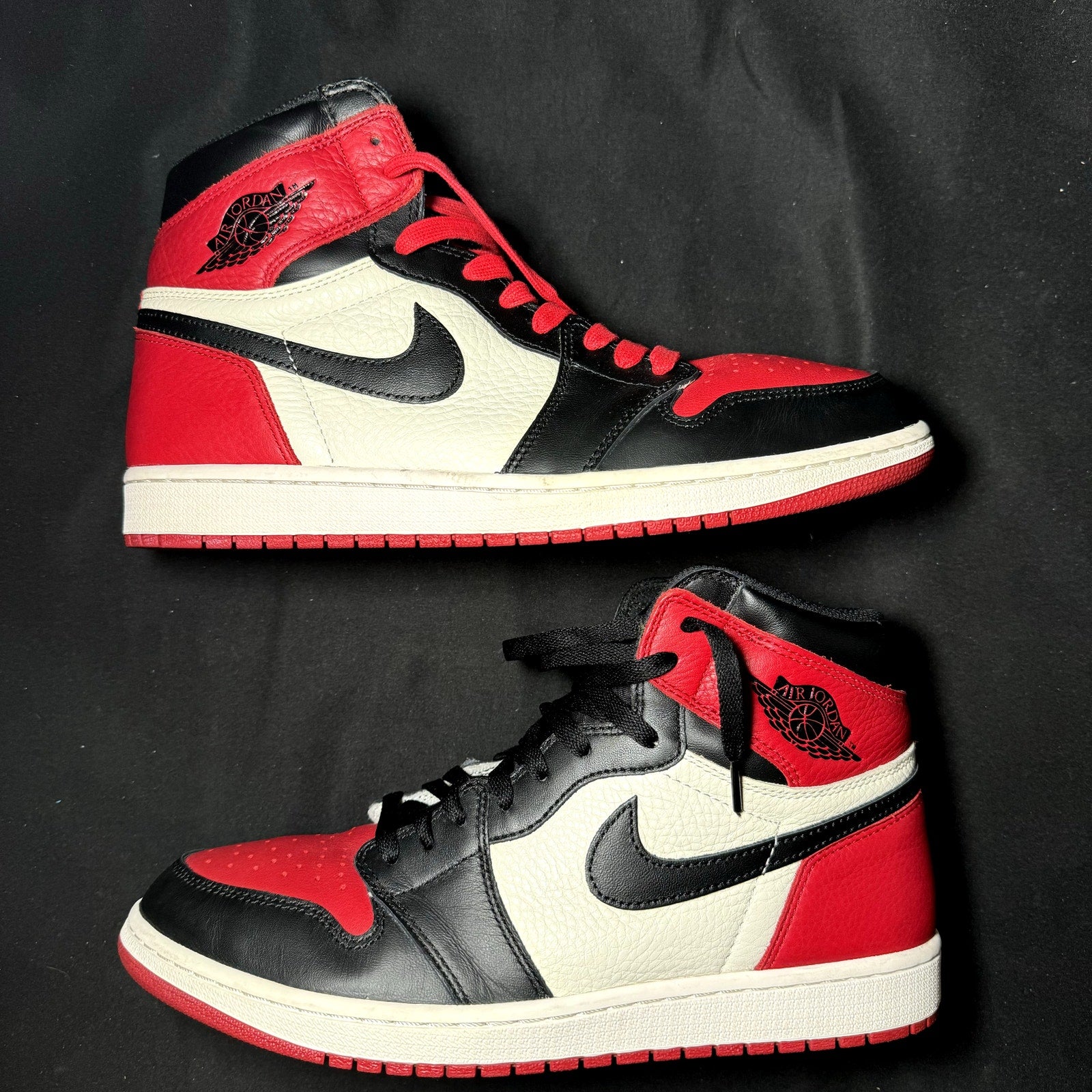 Air Jordan 1 Retro High OG Bred Toe 2018 Men's Shoes - Size 11.5