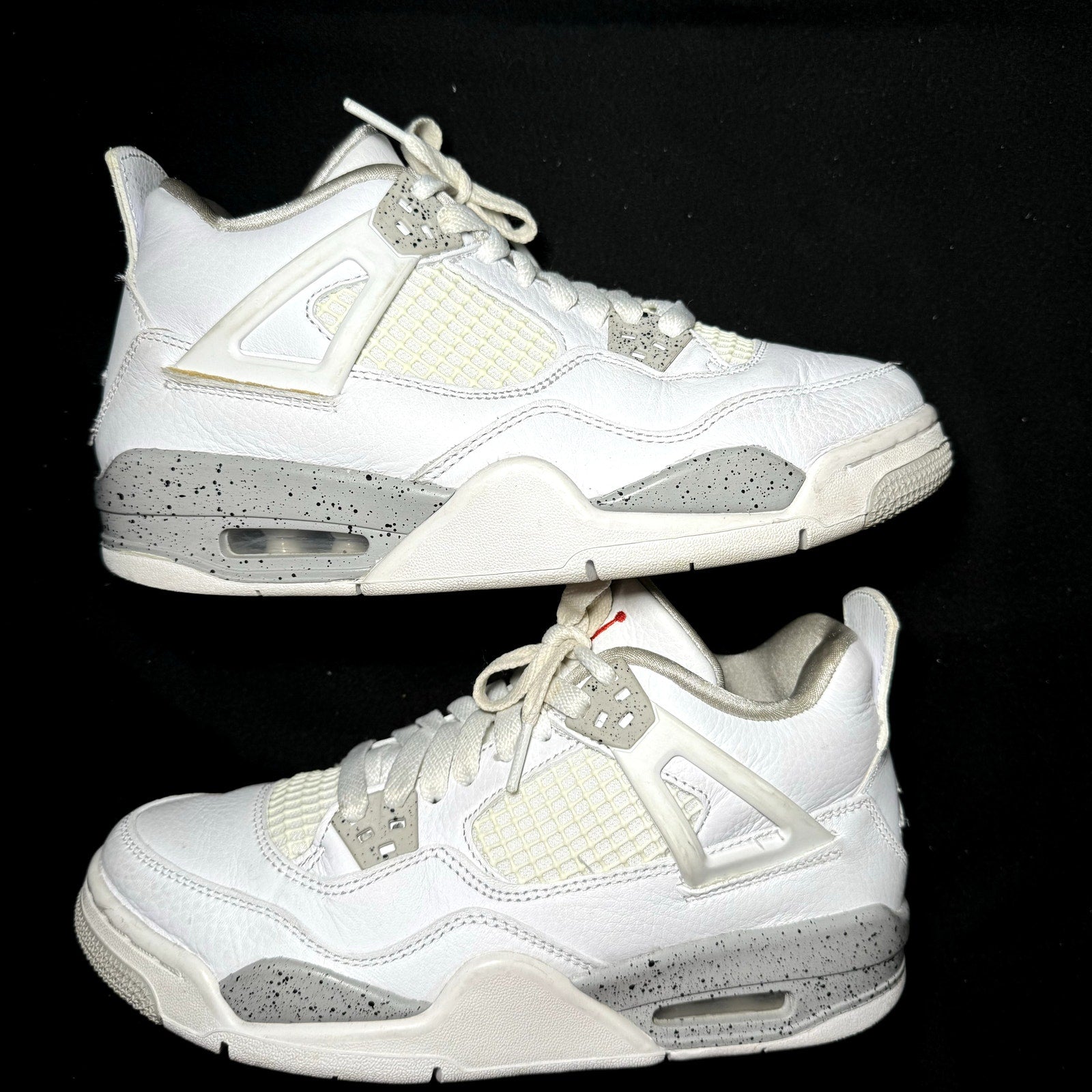 Air Jordan 4 Retro GS White Oreo Kids Shoes - Size 6