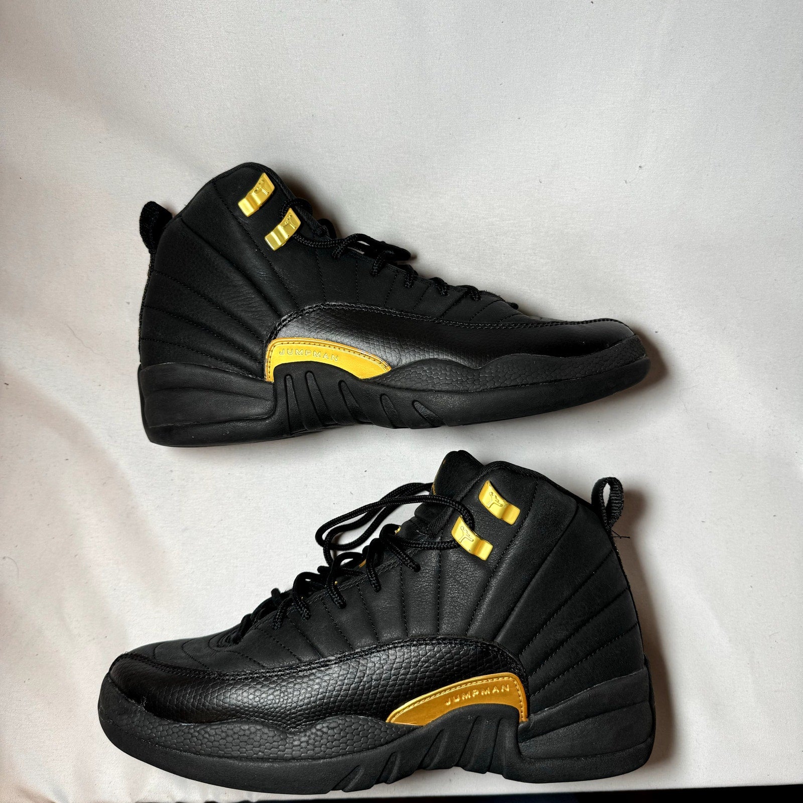 Air Jordan 12 Retro GS Black Taxi Kids Shoes - Size 7