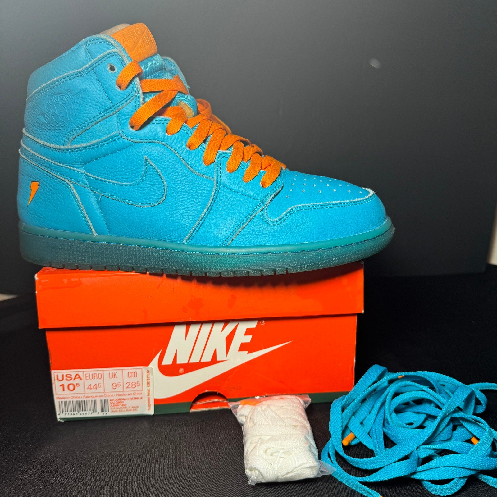 Air Jordan 1 Retro High OG G8RD Blue Lagoon Men's Shoes - Size 10.5