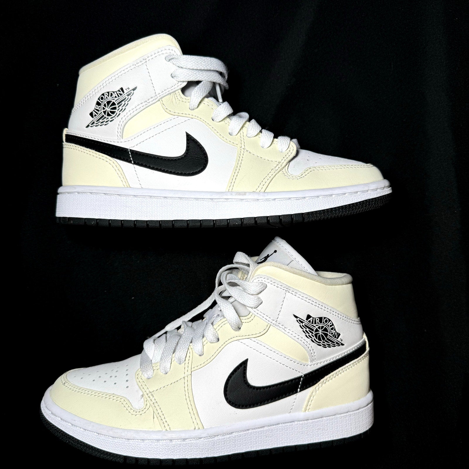 Air Jordan 1 Mid Coconut Milk Women's Shoes - Size 5.5