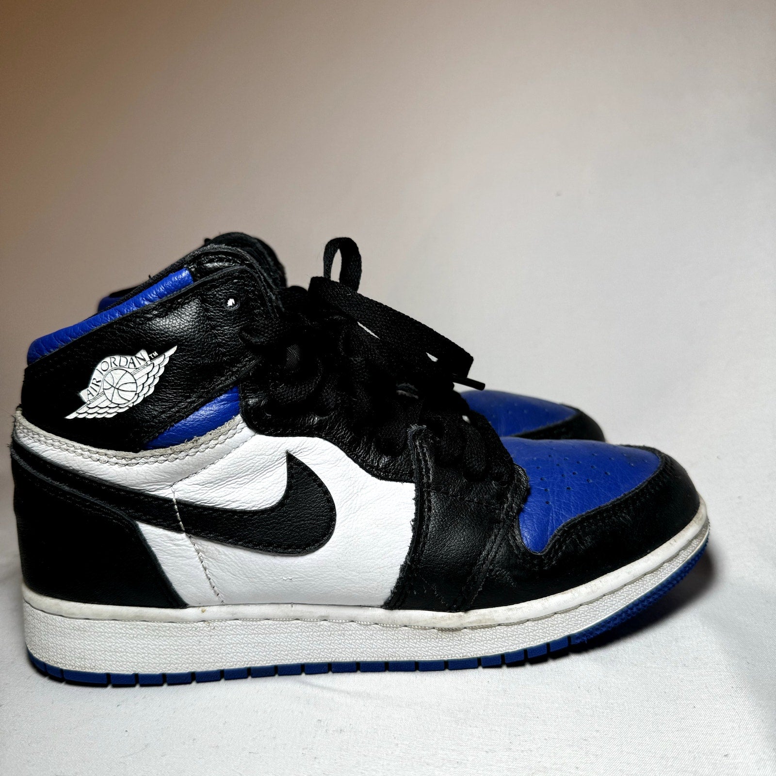 Air Jordan 1 Retro High OG GS Royal Toe Kids Shoes - Size 4