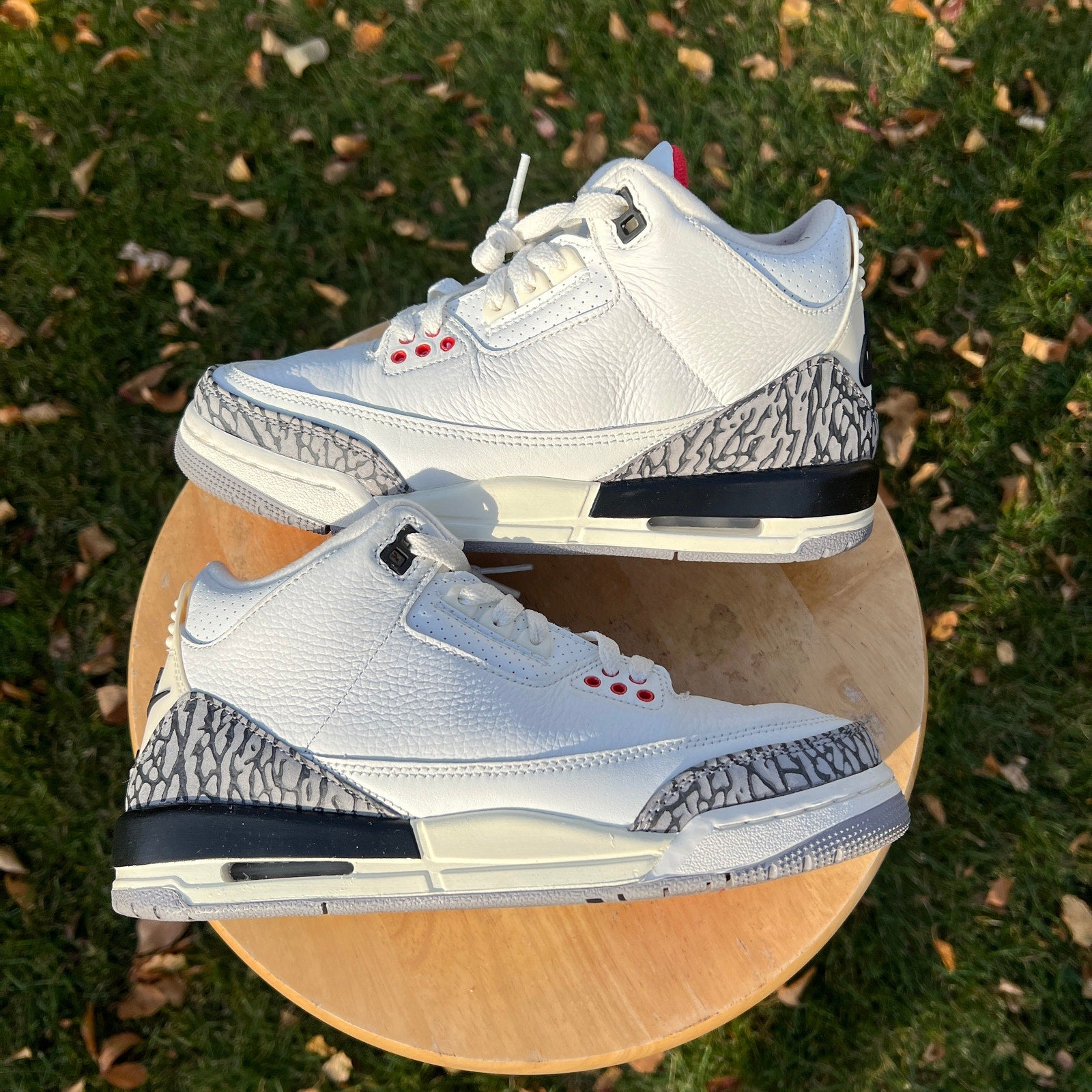 Air Jordan 3 Retro GS White Cement Reimagined Kids Shoes - Size 6.5