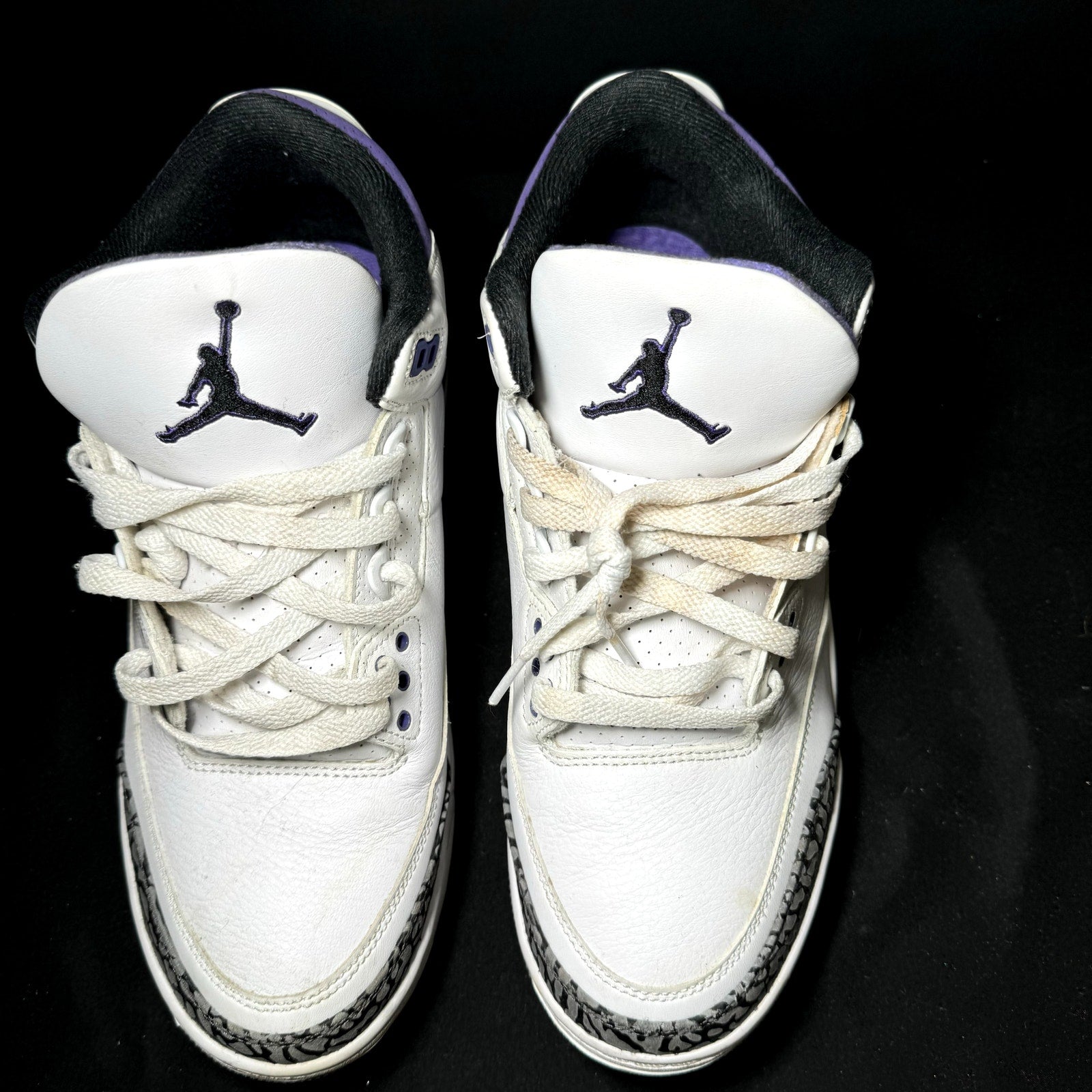 Air Jordan 3 Retro Dark Iris Men's Shoes - Size 10.5