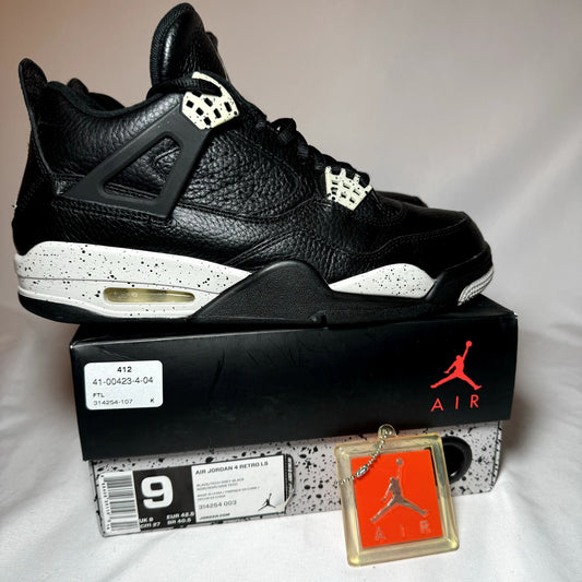 Air Jordan 4 Retro LS Oreo 2015 Men's Shoes - Size 9