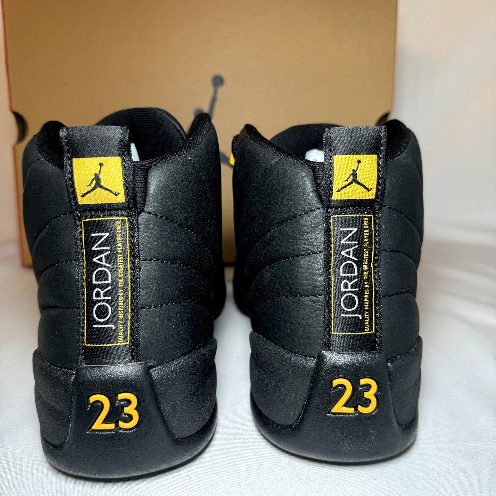 Air Jordan 12 Retro Black Taxi Men's Shoes - Size 10.5