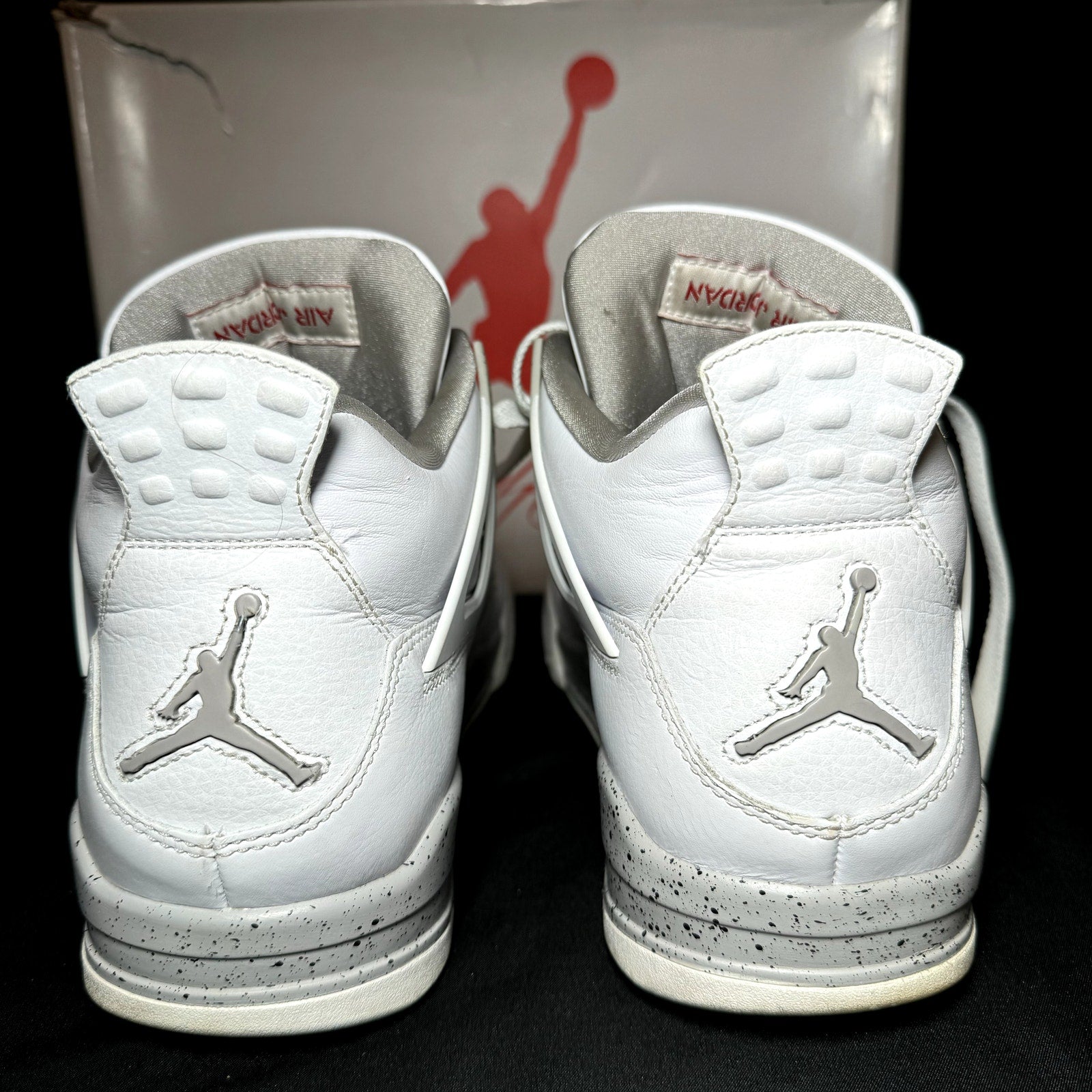 Air Jordan 4 Retro White Oreo Men's Shoes - Size 12