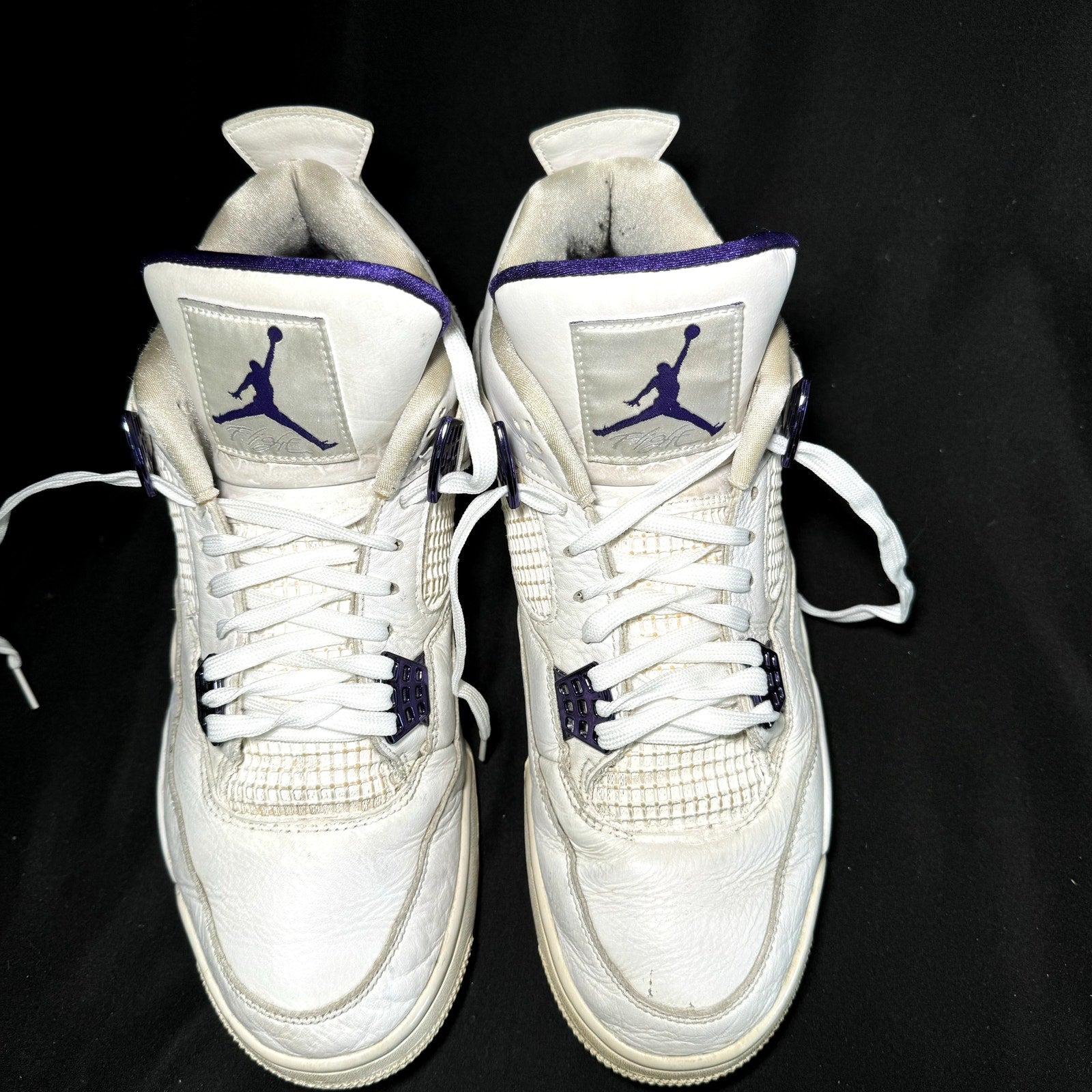 Air Jordan 4 Retro Purple Metallic Men's Shoes - Size 11.5