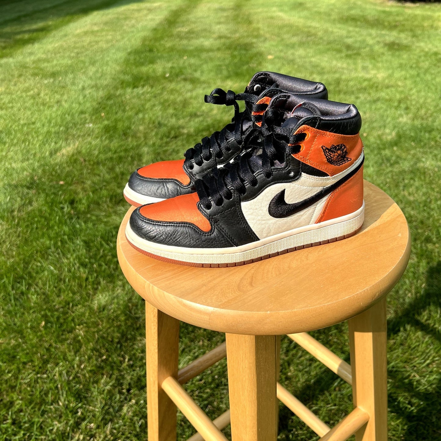 Air Jordan 1 Retro High OG Satin Shattered Backboard 2018 Women's Shoes - Size 6.5