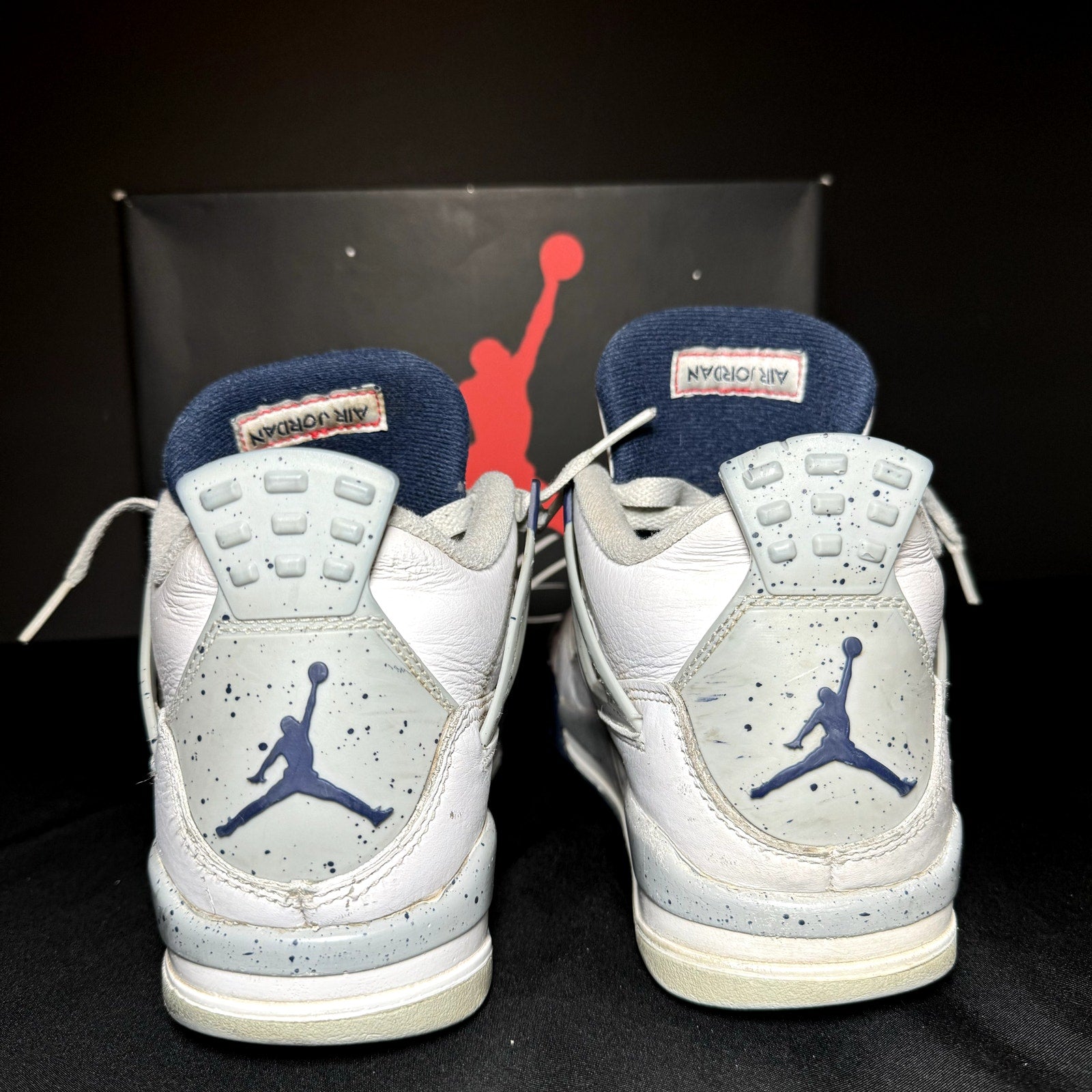 Air Jordan 4 Retro GS Midnight Navy Kids Shoes - Size 5